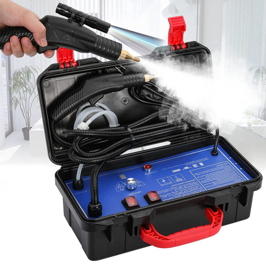 PCWLH Efficient 3000W Home High Pressure Steam Cleaner - Powerful Handheld Steam Cleaning Machine for Air Conditioning, Kitchen Hood Car - High Temp Steam