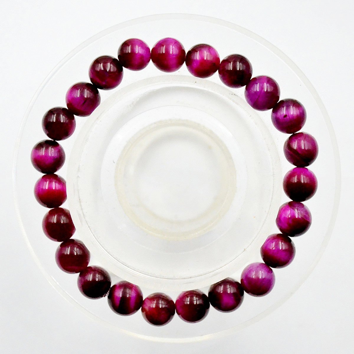 AD Beads Natural Gemstone Round Beads Stretch Bracelet Healing Reiki 8mm (Grade A Rose Tiger's Eye)