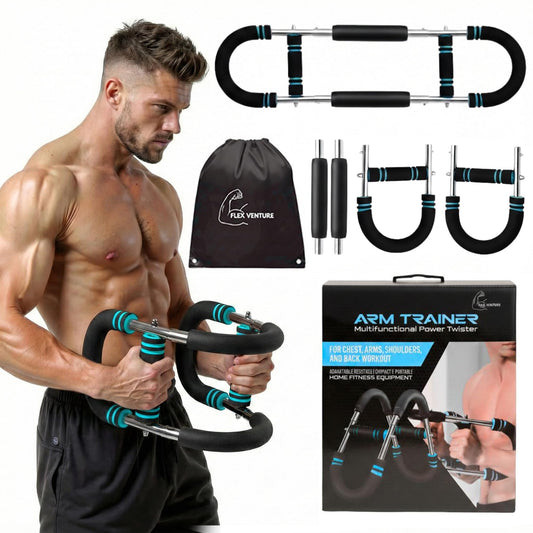 Mr Sculpt Gorilla Bar 90-120lb, Adjustable Twister Arm Trainer for Chest Workout. Muscle Trainer for Enhancing Upper Body Muscle. Home Gym Equipment for Body Strength. Portable Power Twister bar