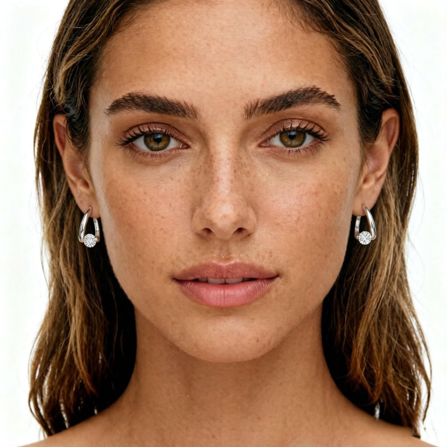 Lymphatic Earrings for Women Negative Lon Lymph Detox Earrings Lymphvity Germanium Earring Drainage Slimming Jewelry Gift (Silver)