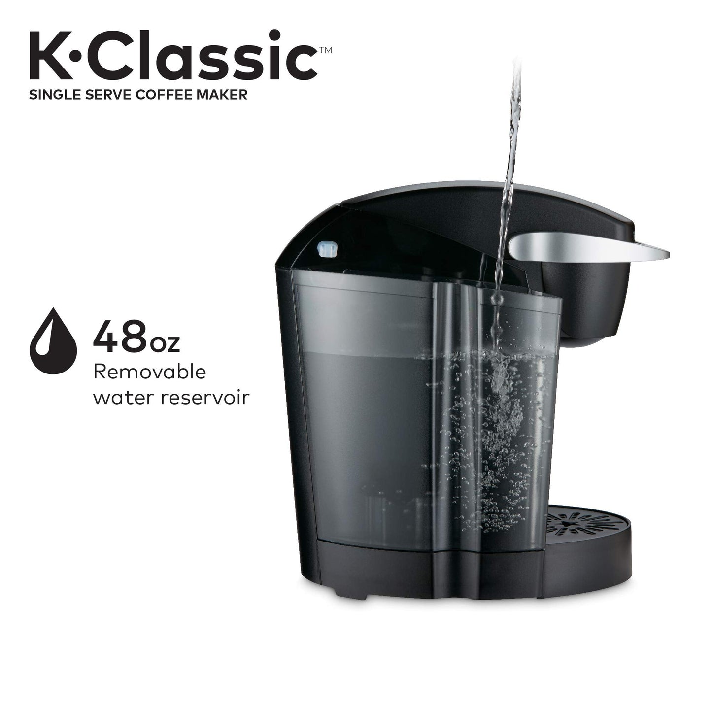 Keurig K-Classic Coffee Maker with McCafé Classic Collection Variety Pack, 40 Count K-Cup Pods