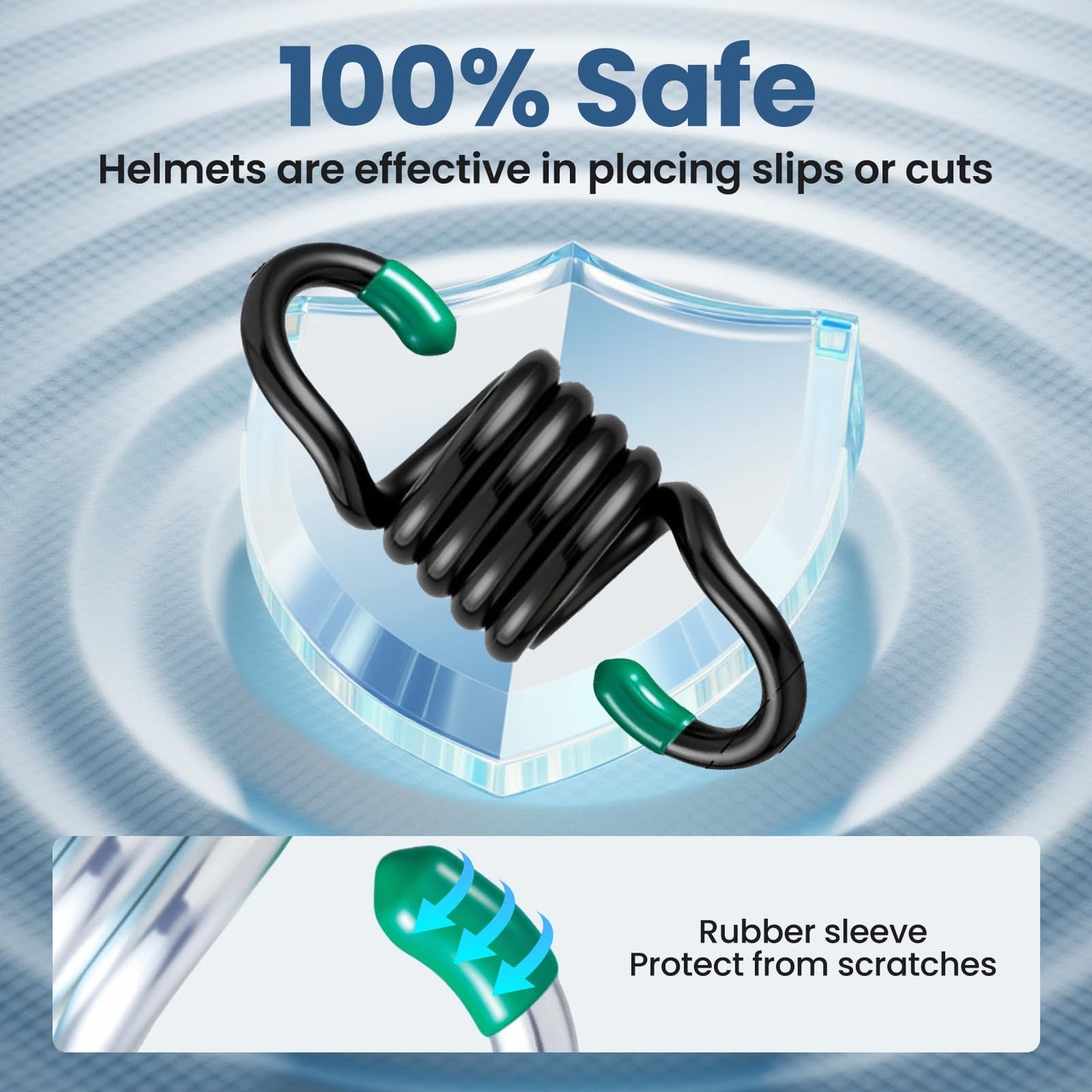 Aheucndg Heavy Duty Hammock Hanging Kit, 2 Pack 1300LBS M8 Capacity Spring Hammock Chair for Outdoor Indoor Activity of Porch Swings Hanging Chairs, Black