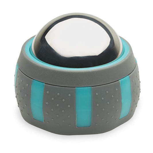 Gaiam Restore Rolling Massager (Cold Therapy), Ergonomic 360° Easy-Glide Muscle Roller for Full Body Relief, Travel-Friendly Design, Massage Tool to Help with Sore Muscles and Post-Workout Recovery