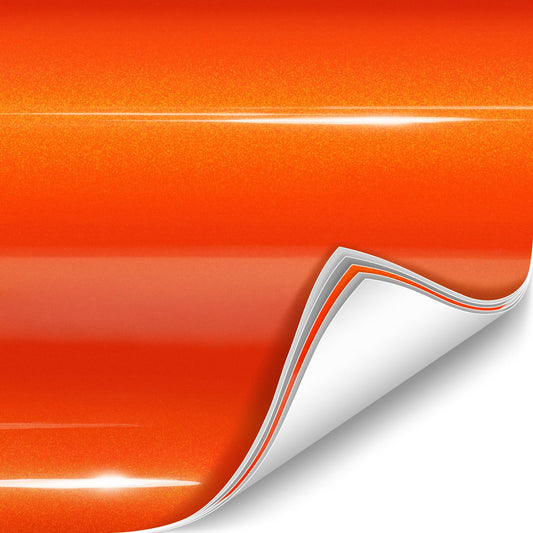 ColorFusion PPF by VViViD, Gloss Flame Orange Dry Apply PPF Vinyl Car Wrap Roll 20ft x 5ft