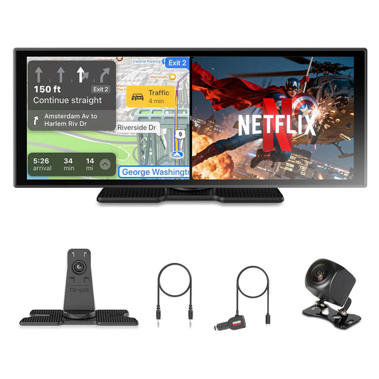 OTTOCAST 11.4" Carplay Screen for car with Netflix YouTube and Backup Camera for iPhone(iOS 8+), Android Auto(Android 10+), Built-in Apps, Navigation, Android 13 OS
