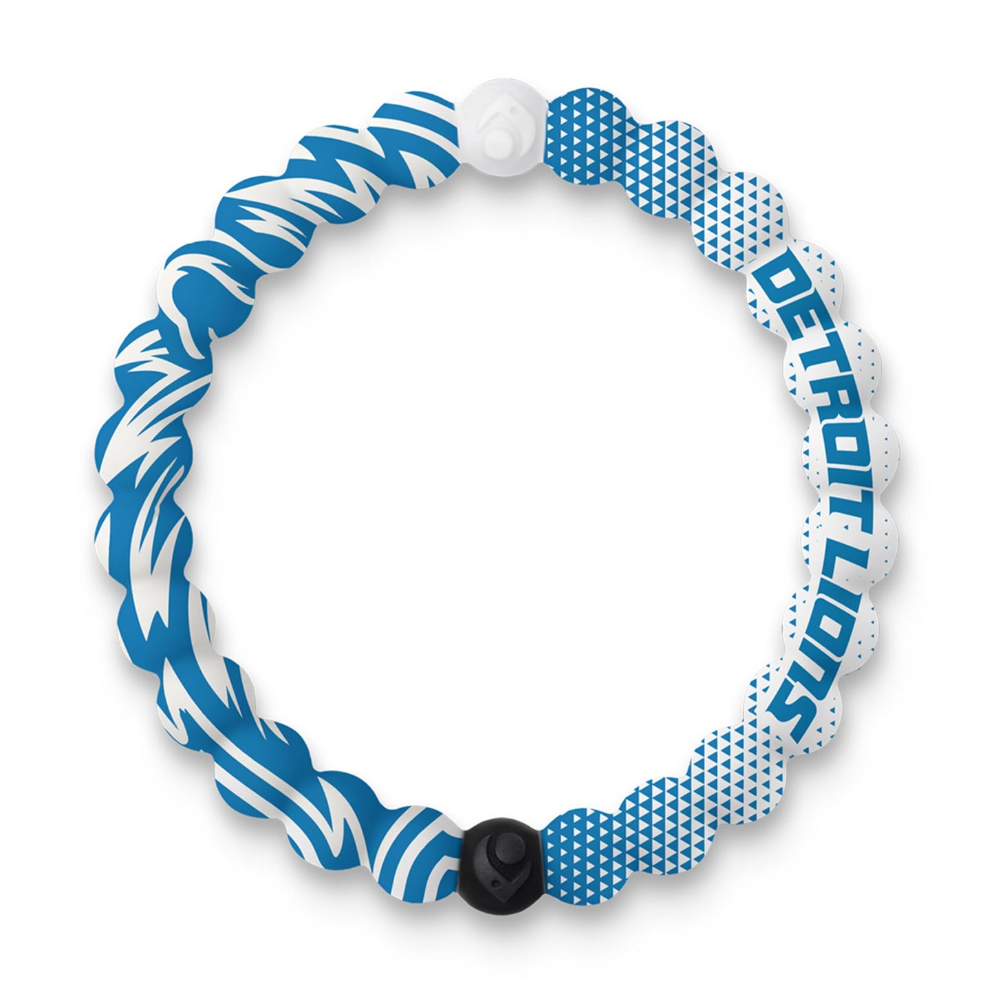 Lokai NFL Football Collection Silicone Beaded Bracelet, Detroit Lions Home Field (Medium) - Beaded Bracelet for Women & Men, Silicone Jewelry Fashion Bracelet Slides-On for Comfortable Fit