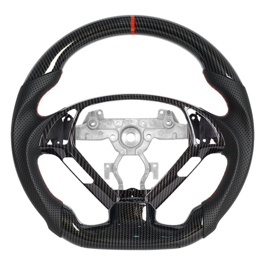 JIANGGAI Hydro Dip Carbon Fiber Steering Wheel With Replacement Trim Fit for Infiniti G25 G35 G37 2007-2013 EX35 EX37 2008-2013