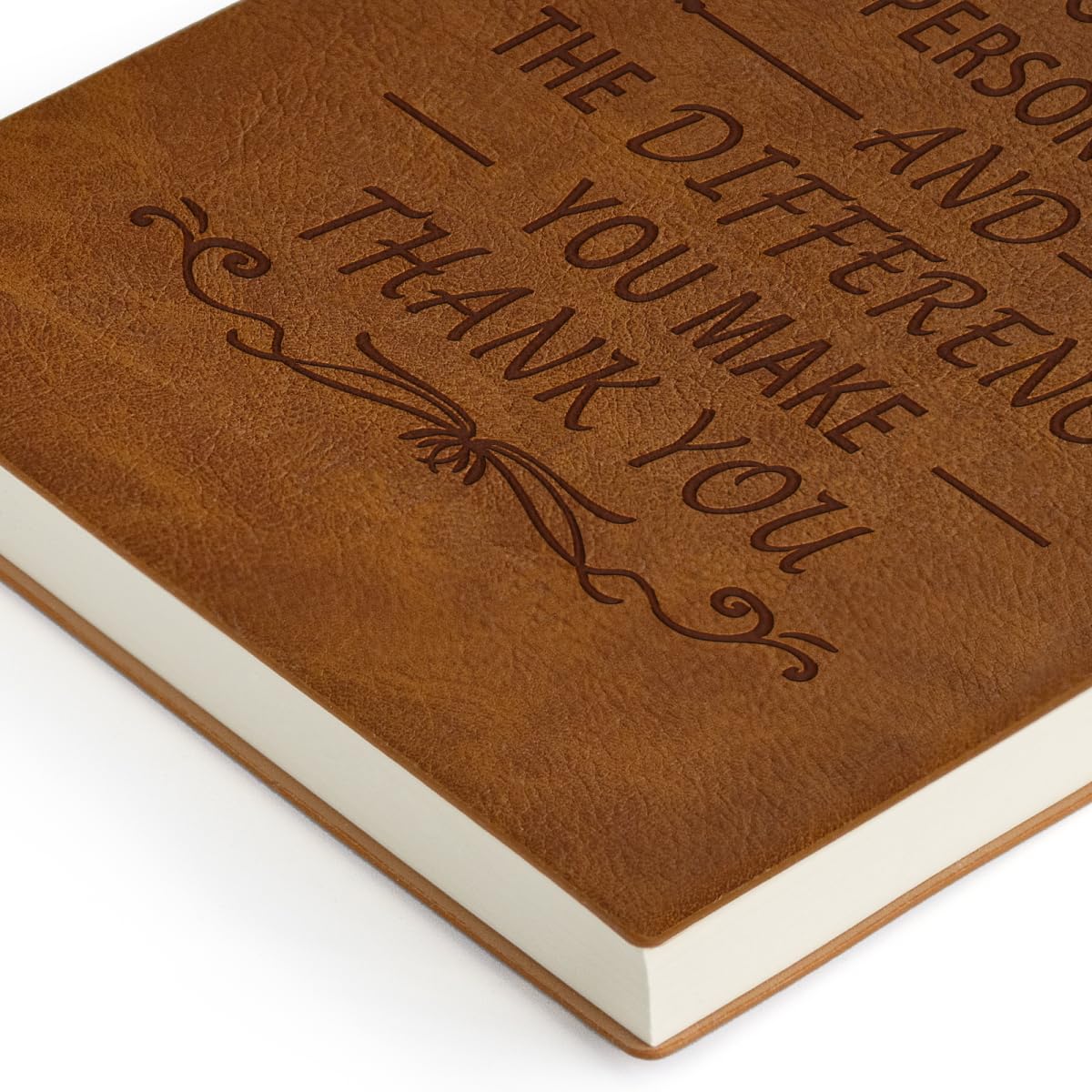 Thank You Gifts Leather Writing Journal Notebook with Pen Set May You be Proud of the work You Do Inspirational Gifts Appreciation Gifts for Women Men Employee Boss Volunteer Nurse Teacher Coworkers
