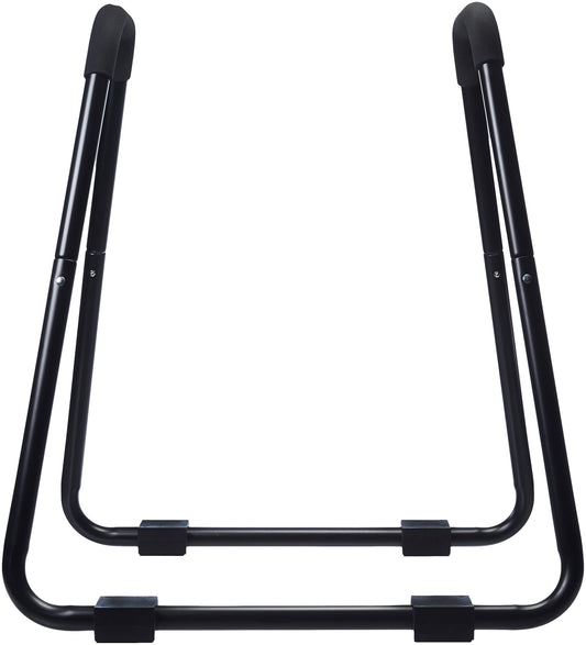 Amazon Basics Dip Bar Station, Portable Strength Training Stand for Tricep Dips & Calisthenics, Home Gym, 661 lb Weight Capacity, Black
