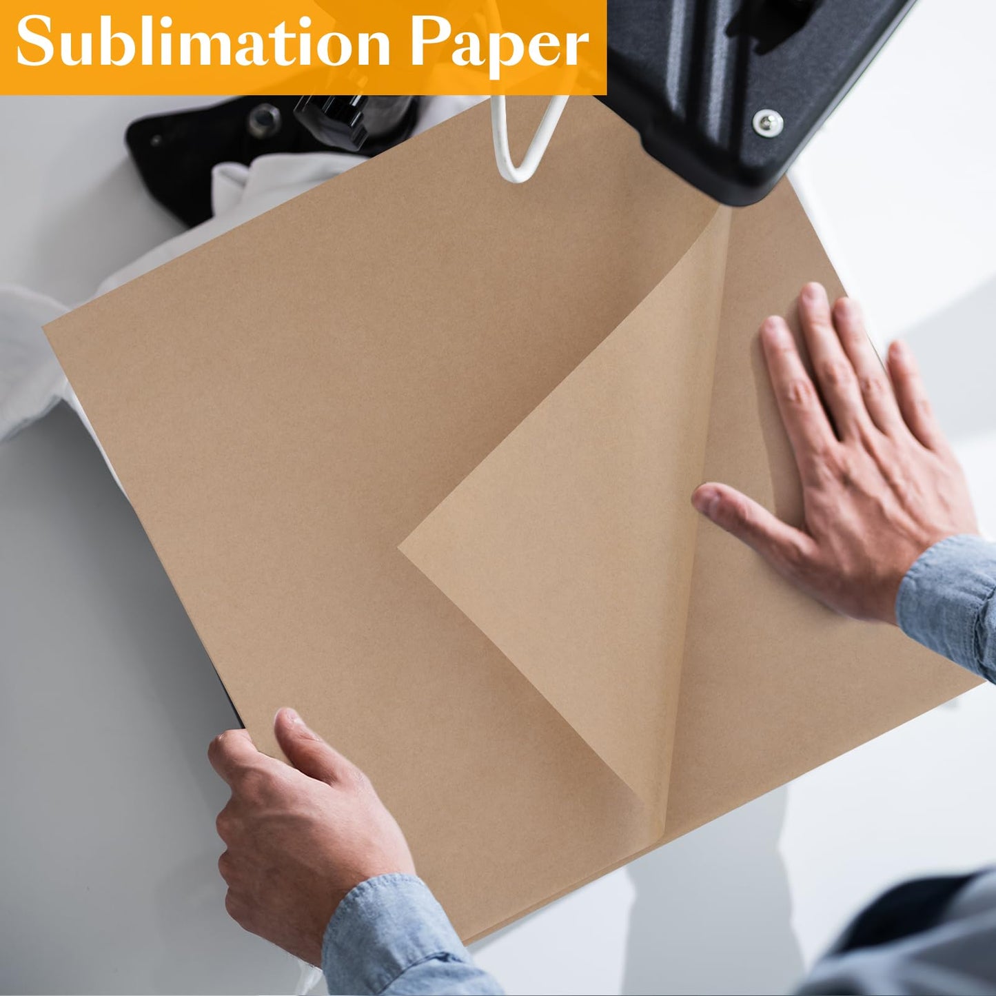 NEBURORA 100 Sheets Brown Butcher Paper - No Wax, Precut Square Wrapping Paper for Smoking Meats, Sublimation Heat Press - 12 x 12 inch