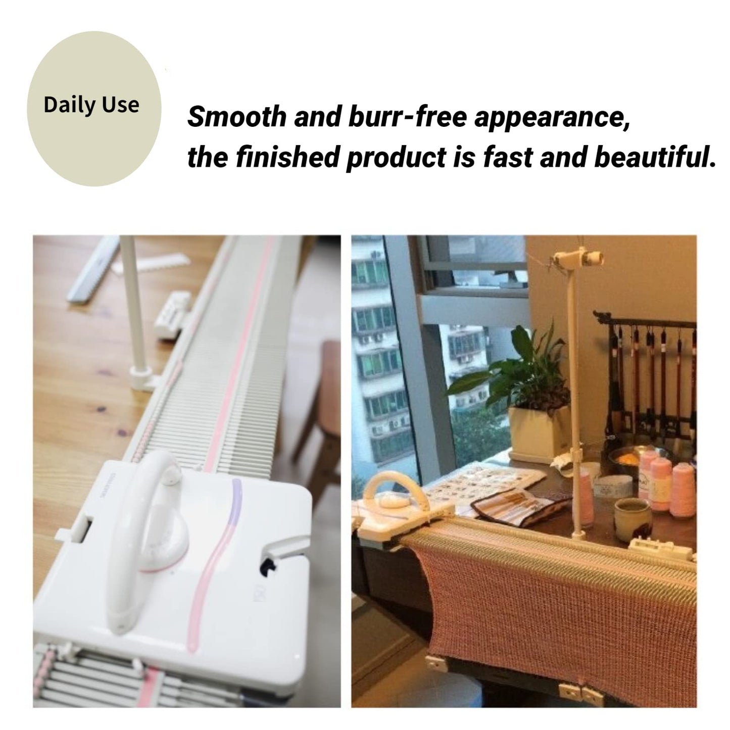 Rosvola Knitting Machines for Adults, 150 Knitting Machine, 150 Needle Knit Fast Flat Knitting Machine Kit and Parts Accessories