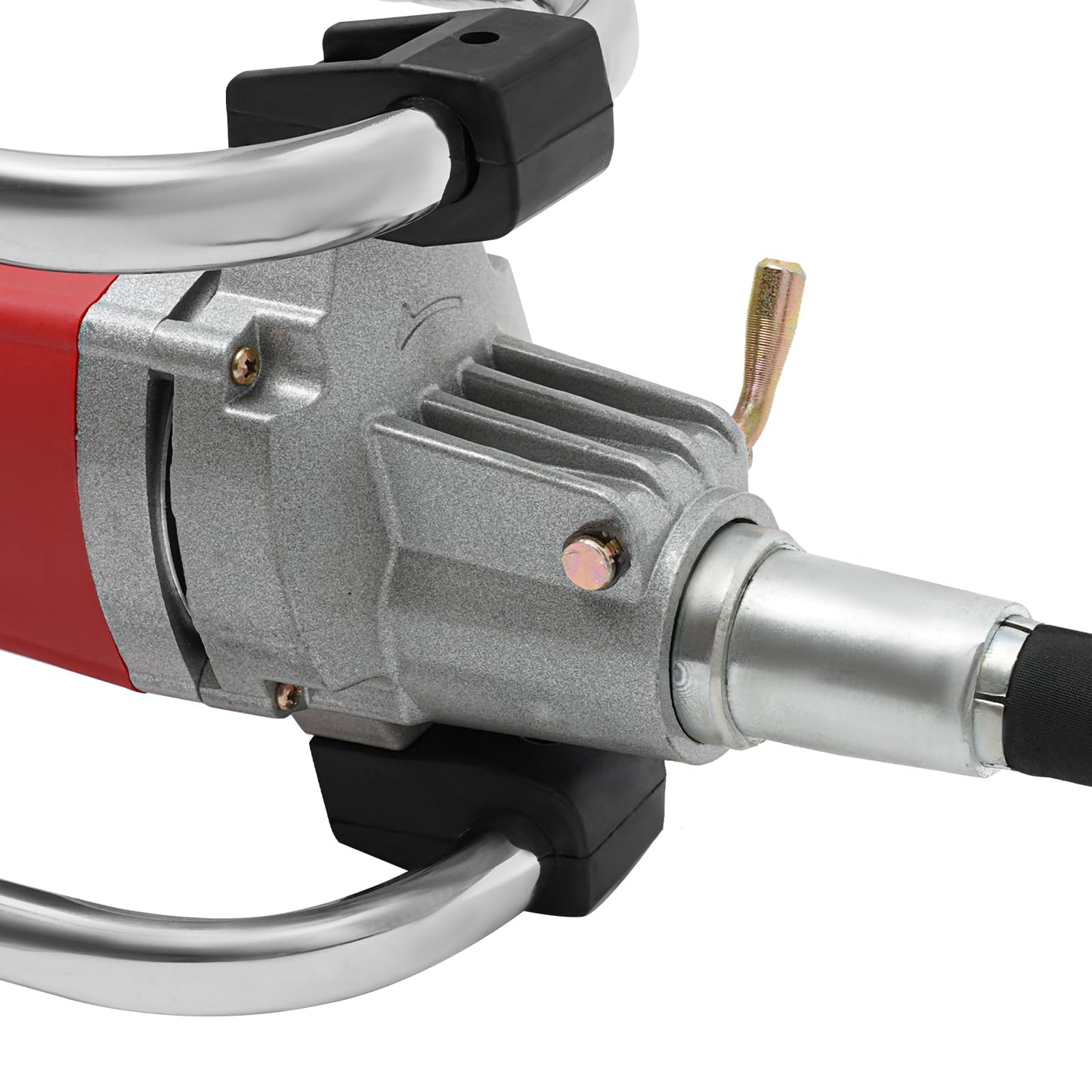 Electric Concrete Vibrator, 2000W 4300r/min, Copper Motor Handheld Concrete Vibrating Tool, Portable Pencil Cement Vibrator with Shaft of 13.12ft / 4m, Remove Air Bubble and Level Concrete (Red)