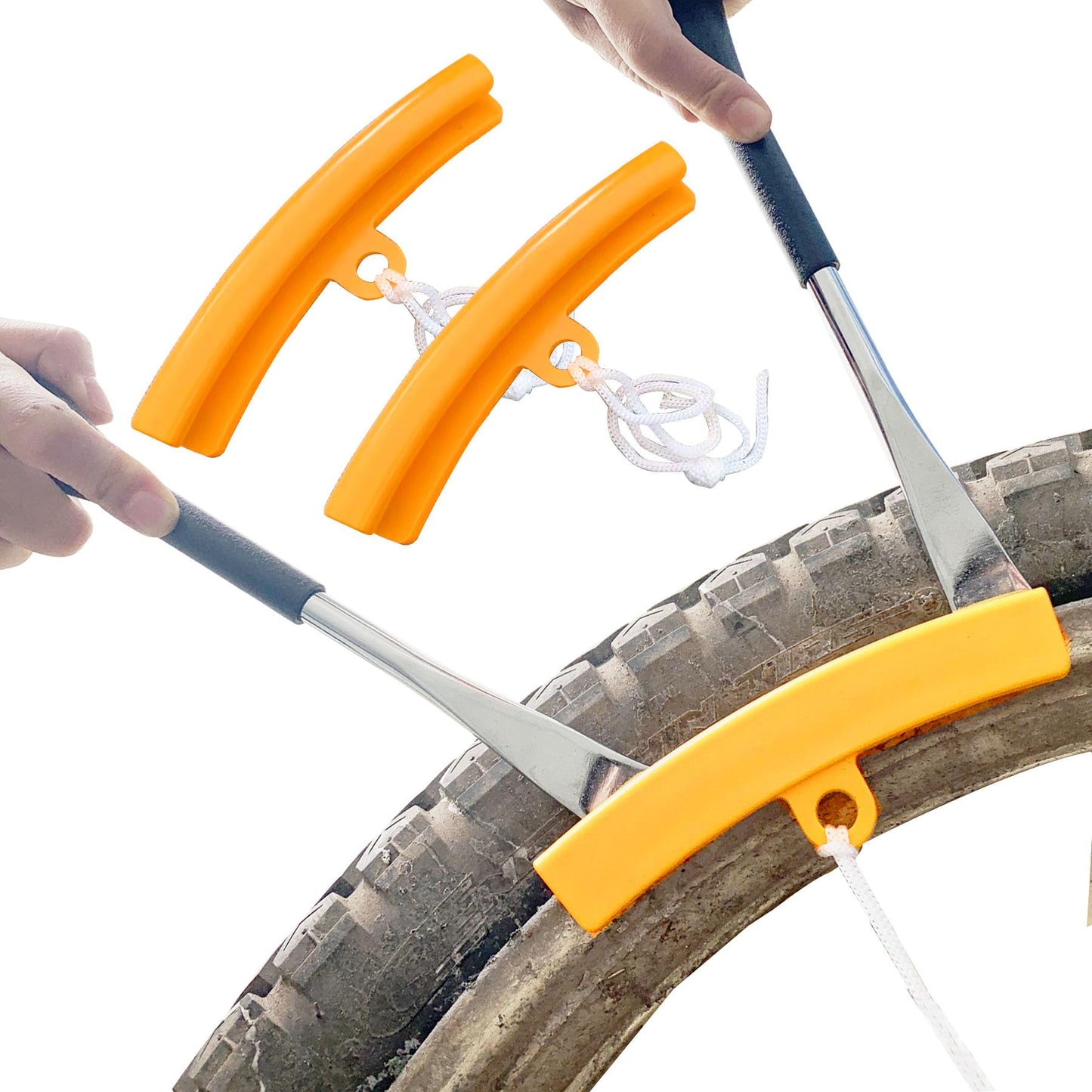 SUONE Dirt Bike Tire Changing Tools with Steel Spoons Kit for Enduro and Motocross Compact Dirt Bike Tire Changer for 16" to 21" Wheels Replacement (Complete Accessories)