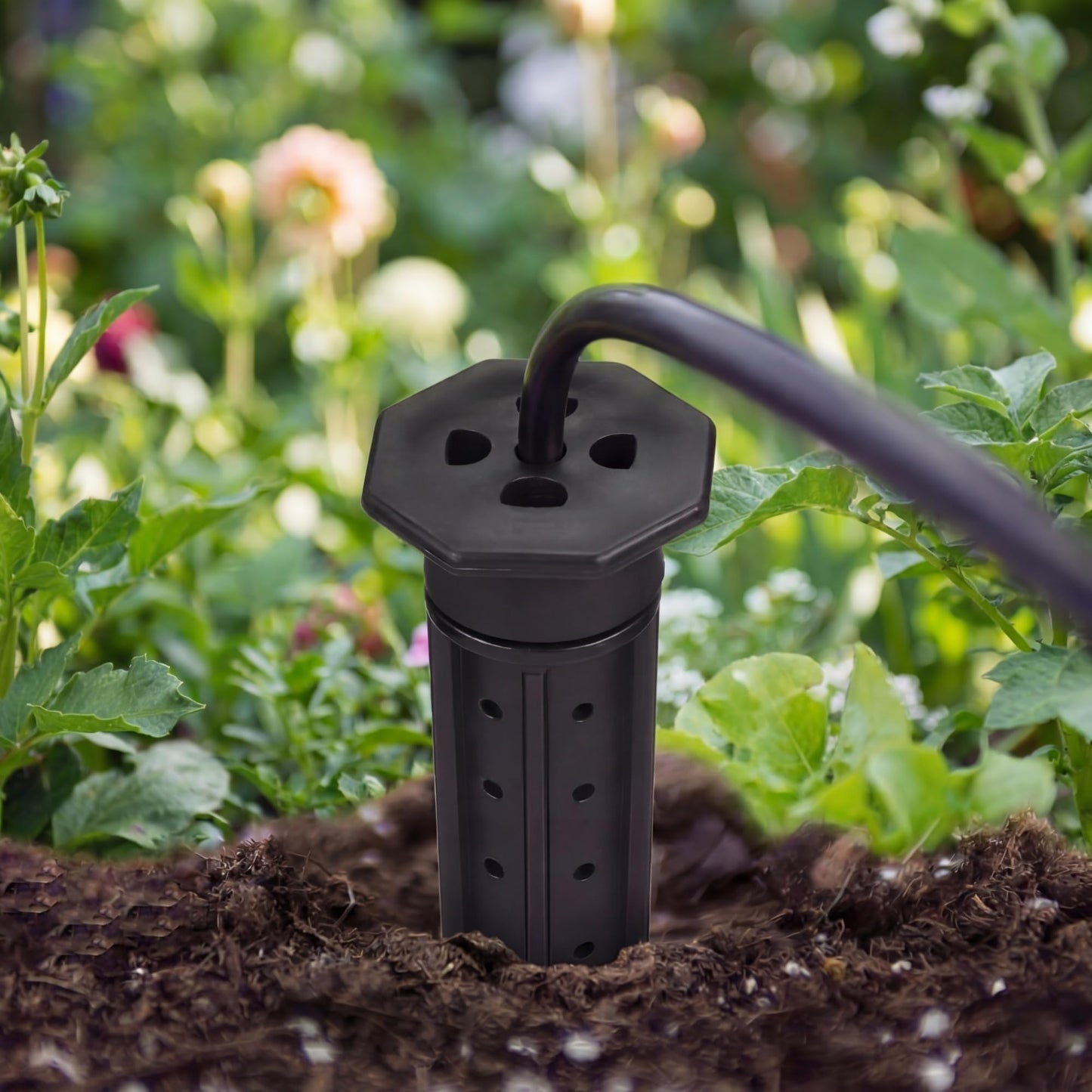 Briwooody 25 Pack Garden Watering Stake Large UV-Protected ABS Plastic Deep Root Irrigation Spike for Trees, Shrubs, Bushes, Shrubs, Flowers, Fruits, Vegetables, Potted Plants (8 Inch)
