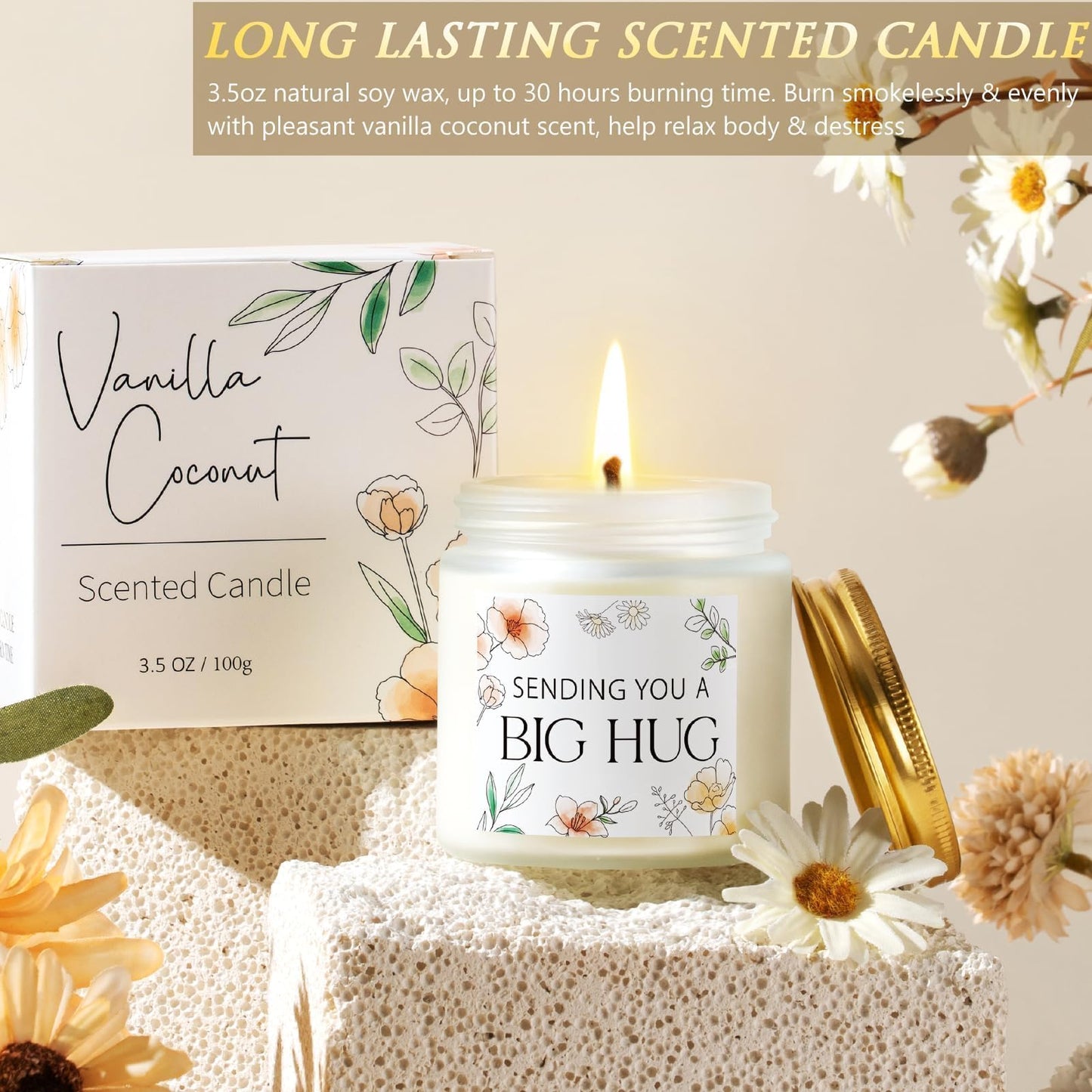 Birthday Gifts for Women Care Package Get Well Soon Gift Baskets, Unique Self Care Spa Gift Set for Women, Mothers Day Thinking of You Inspirational Gifts for Womens Mom Her Friends Sister Teen Girls