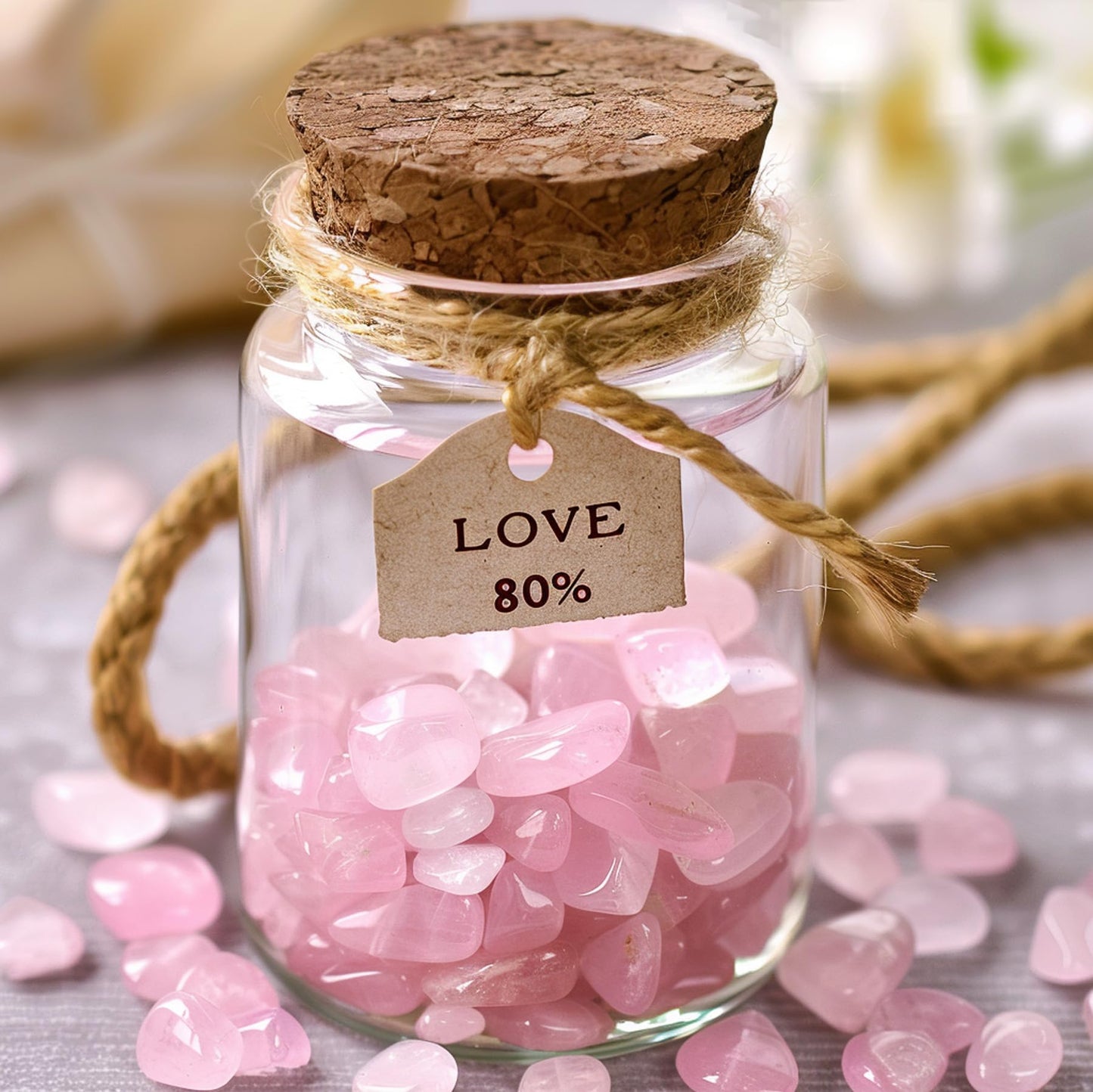 SigMntun Polished Rose Quartz Crystal Chips 200 Pcs - 0.3" 10 oz Tumbled Stone Chips Crushed Sea Glass Stones Healing Reiki Crystal Jewelry Making Home Decoration
