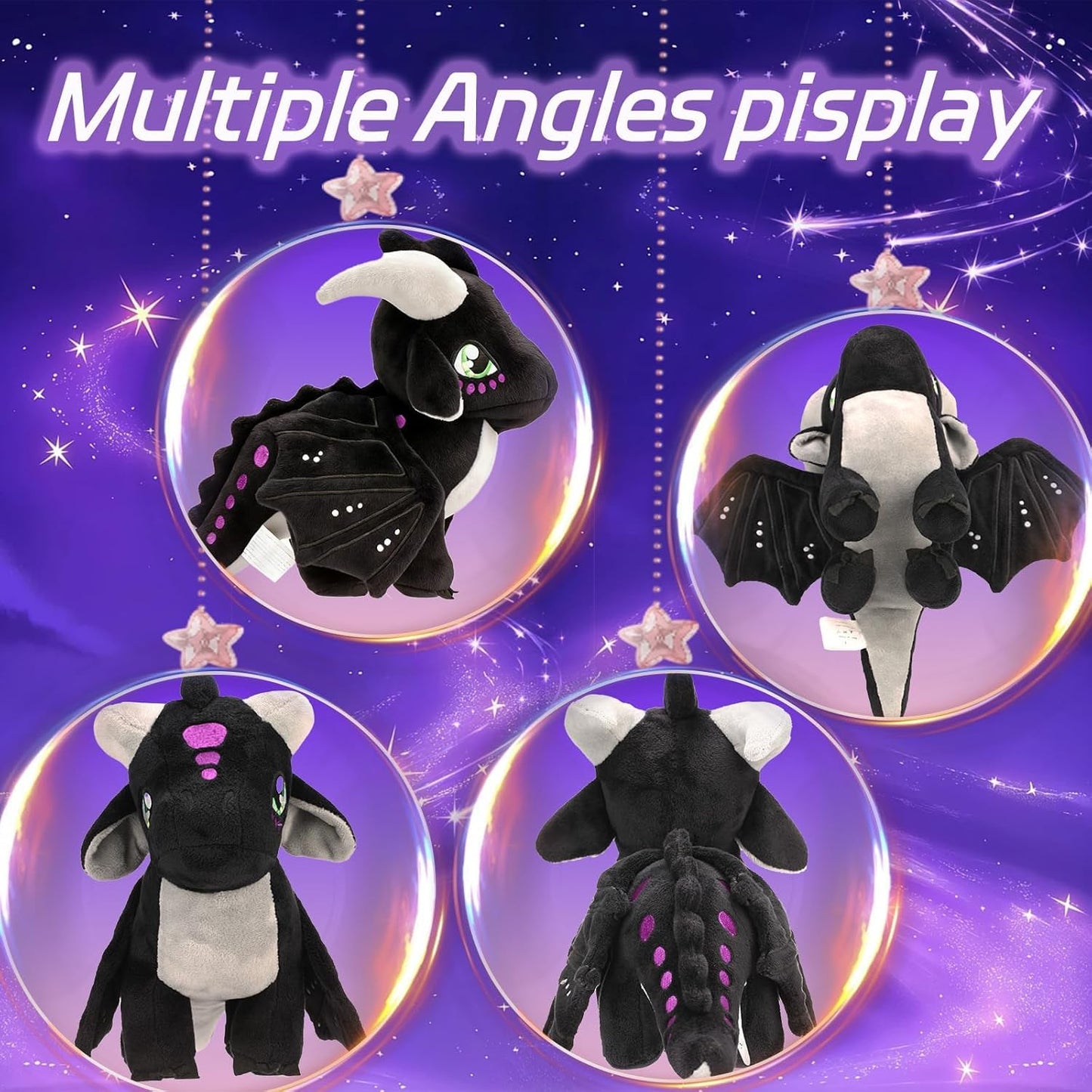 Mejglrc Wings Dragon Plush - Wings Dragon Plush Pillow Toy - Kawaii Pterosaur Plushie - Soft Flying Dragon Hugging Pillow for Kids Boys Girls (Skywing)