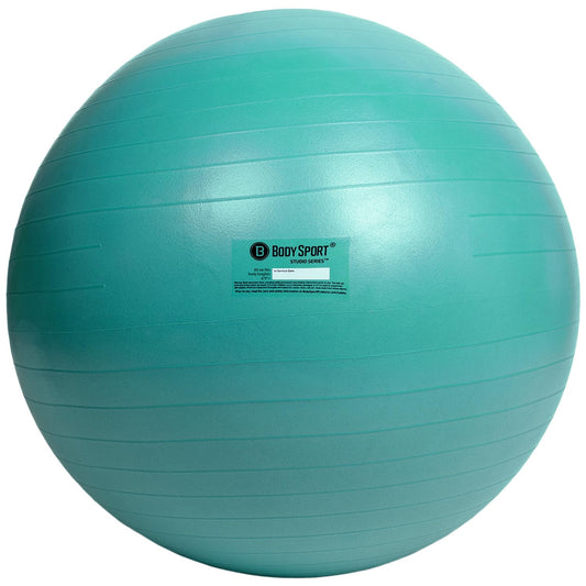 Body Sport Exercise Ball with Pump for Home Gym Balance Stability, Pilates, Core Strength, Stretching, Yoga, Fitness Facilities, Desk Chairs Teal 85cm