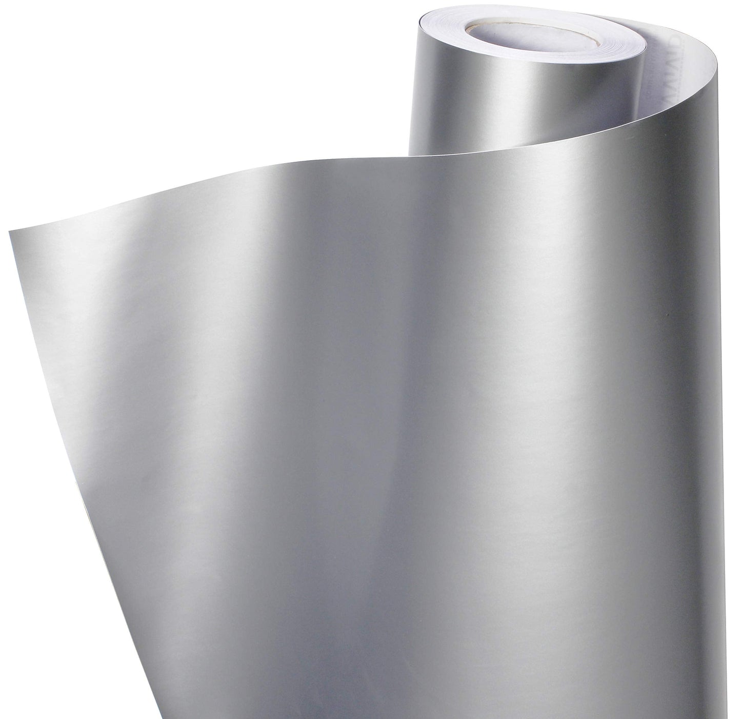 VViViD+ Premium Satin Semi-Gloss White Aluminum Adhesive Vinyl Wrap Roll (50ft x 5ft)