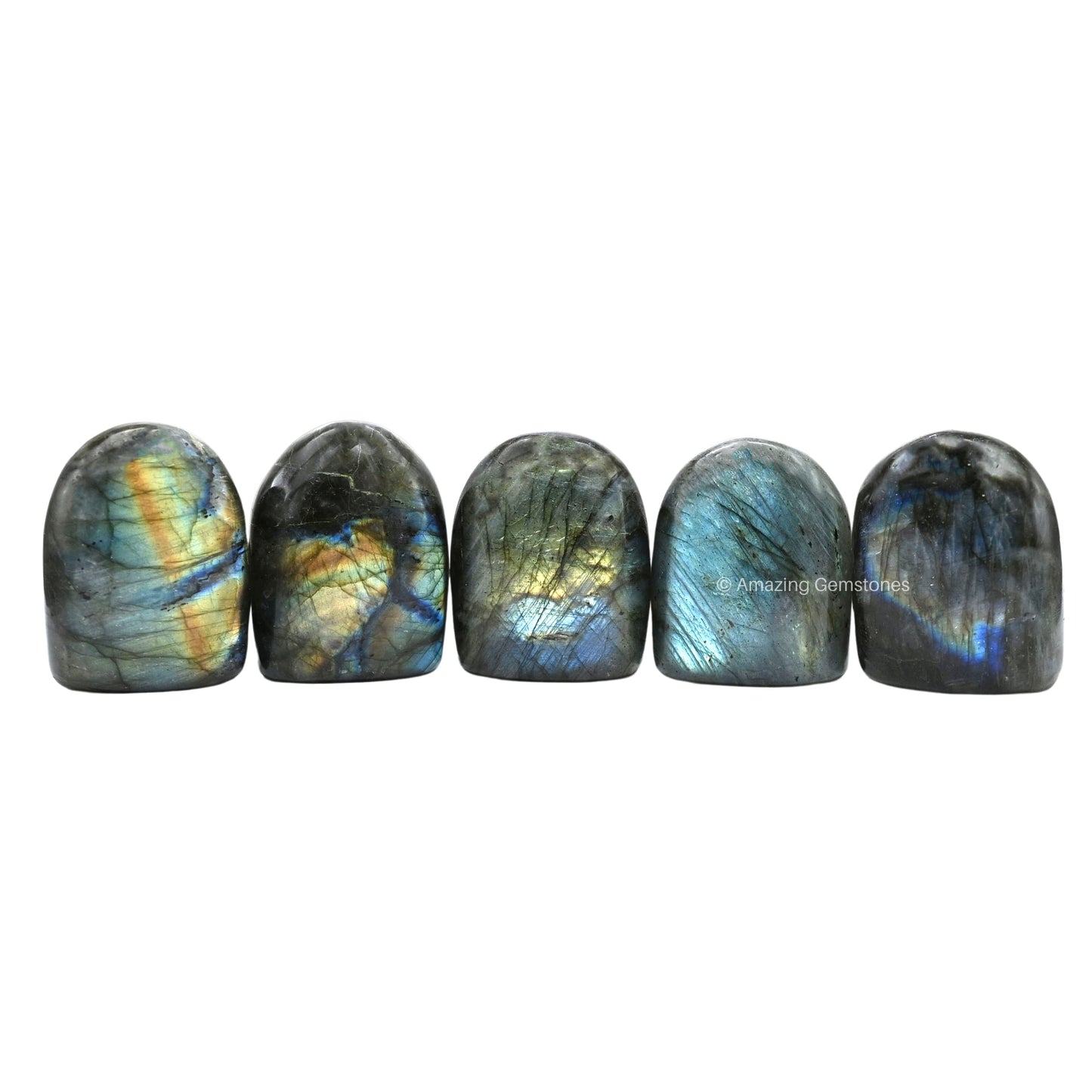 Amazing Gemstone Labradorite Crystal Standing Palm Stone - Labradorite Palm Stones and Crystals, A++ Grade Gemstones and Crystals - Healing Crystals and Healing Stones Office Home Decor Gifts