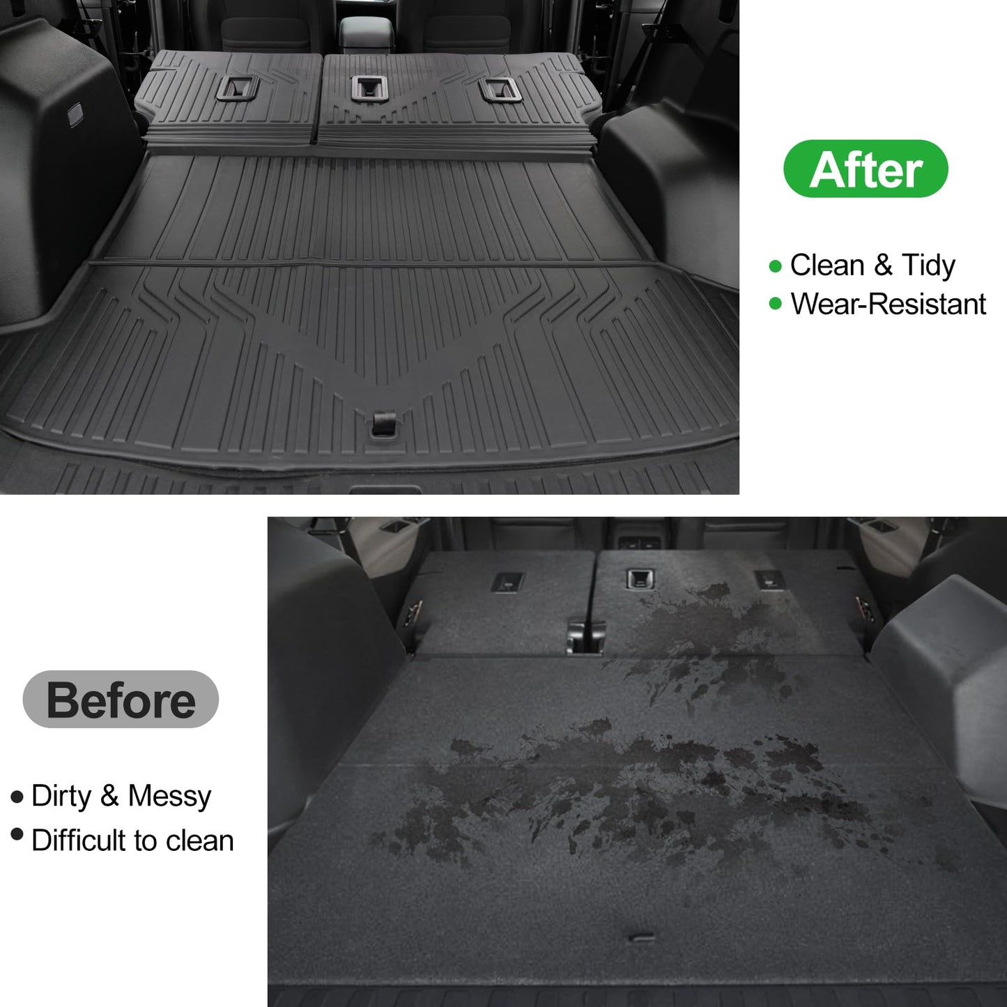 Floor Mats & Cargo Liners & Backrest Mat for 2025 2026 Chevy Equinox (Only Gas) & GMC Terrain 2025 2026, Door Sill Guards, All Weather TPE Car Floor Mats, Trunk Liner for Chevrolet Equinox Accessories