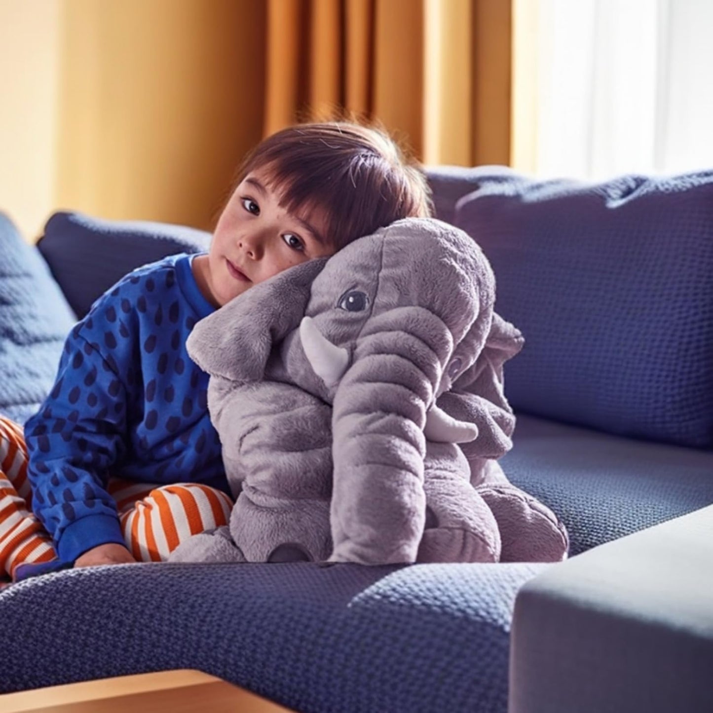 Ryttir 31 Inch Fuzzy Large Elephant Stuffed Animal, Soft Stuffed Elephants Plush Toy Newborn Gift, Funny Elephant Gifts for Baby Women Girls Boys
