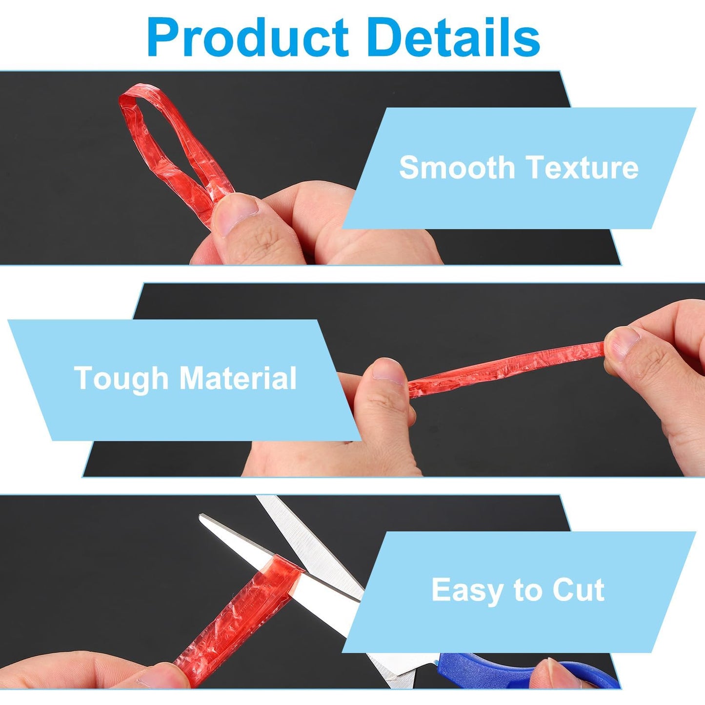 PATIKIL 180m/590Ft Polyester Nylon Plastic Rope, Twine Household Bundles Ropes Roll for Gardening Packing Crafting DIY, Black