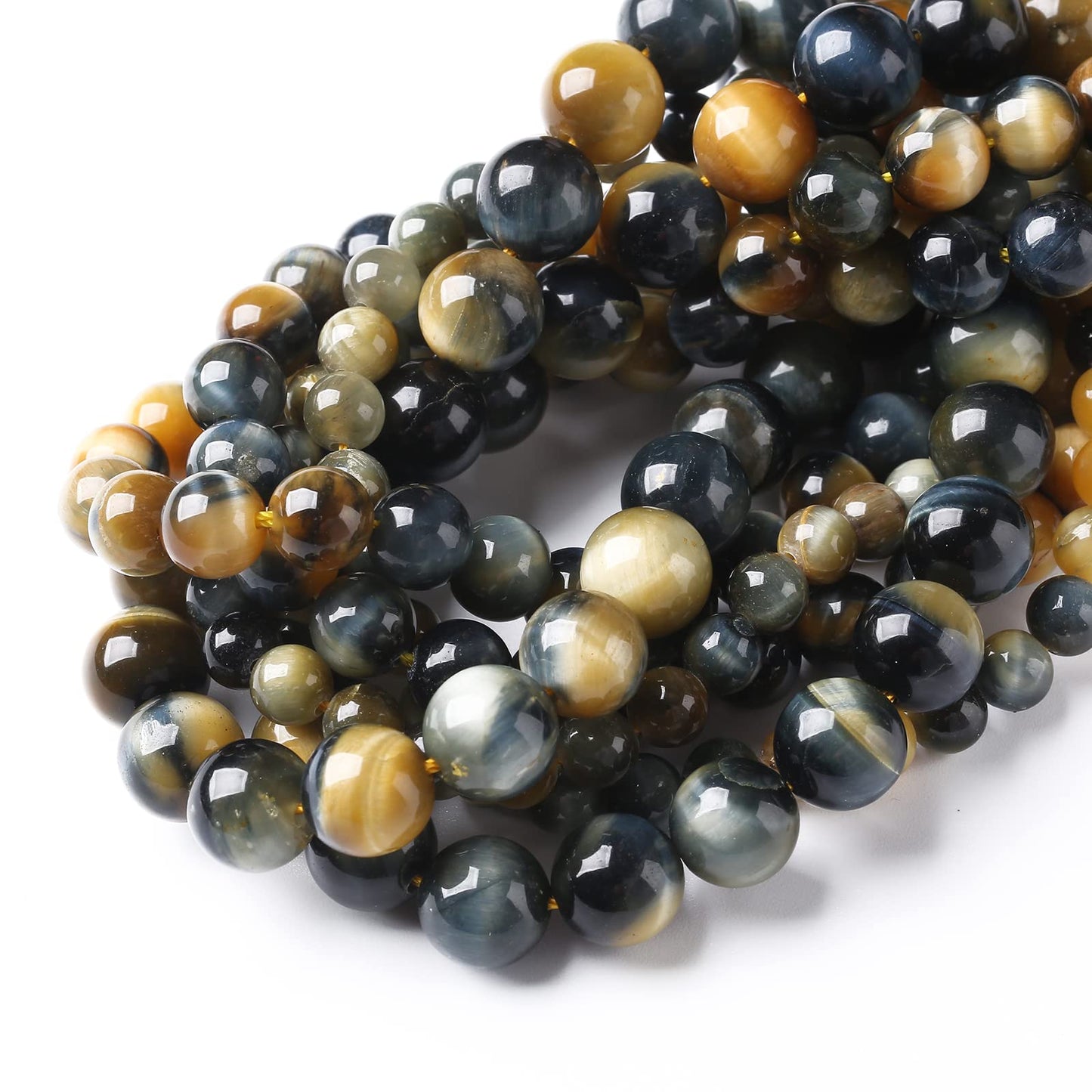 60PCS 6MM AAA Dreamlike Tiger Eye Stone Beads Natural Gemstone Bead Crystal Healing Energy Jewelry Making DIY 15 inches