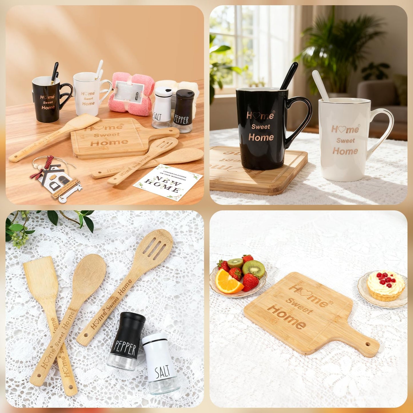 Hoomast House Warming Gifts New Home, 12 Pcs Housewarming Gift Ideas, New House Gift Basket for Homeowners Couples Women, Closing Gifts for Home Buyers