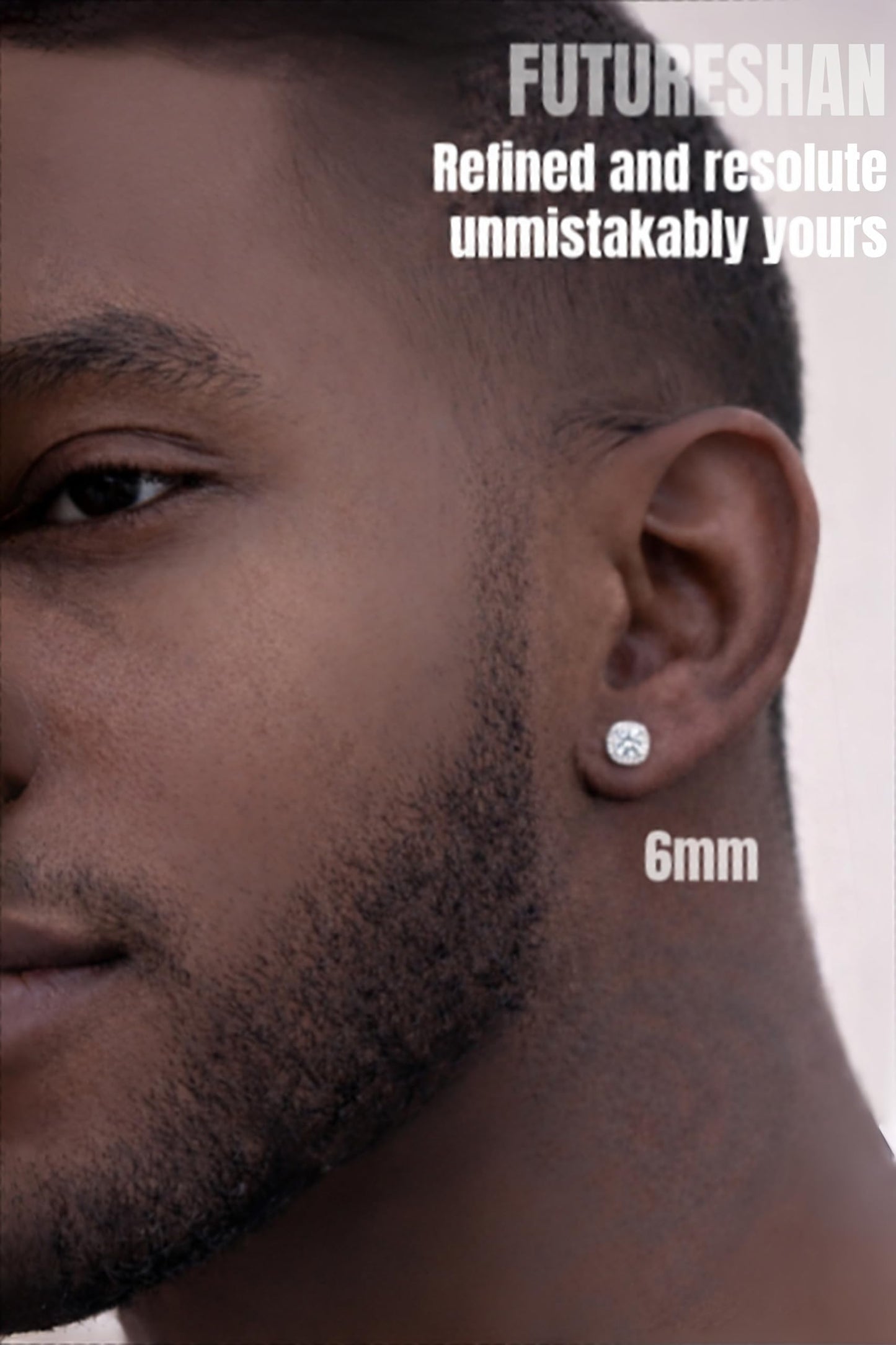 2 Pairs Magnetic Earrings for Men Clip On Fake Earrings Non Pierced, Stainless Steel Magnet Nose Stud Piercings for Women, 6MM, Silver Color