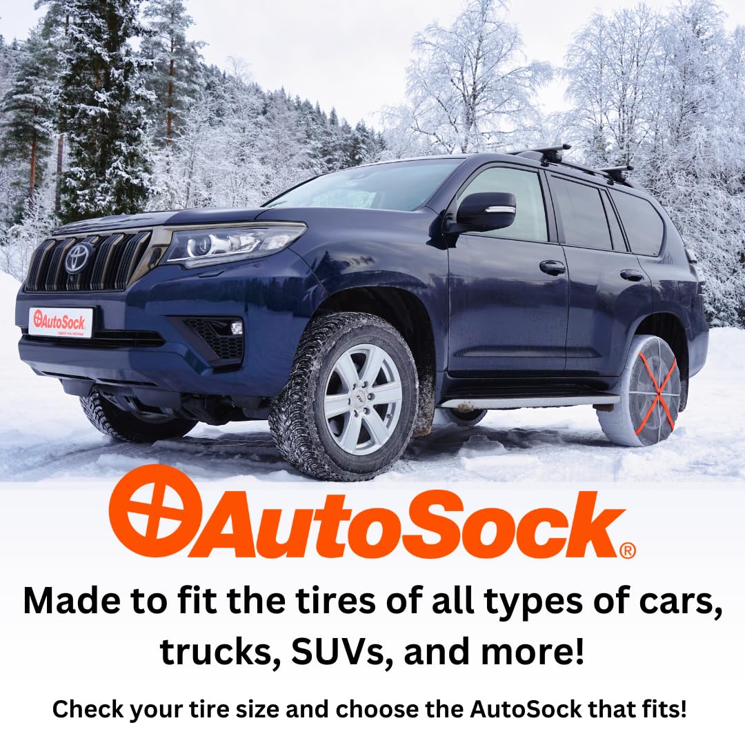 AutoSock for Passenger Vehicles HP685, Snow Socks for Tires, Pack of 2