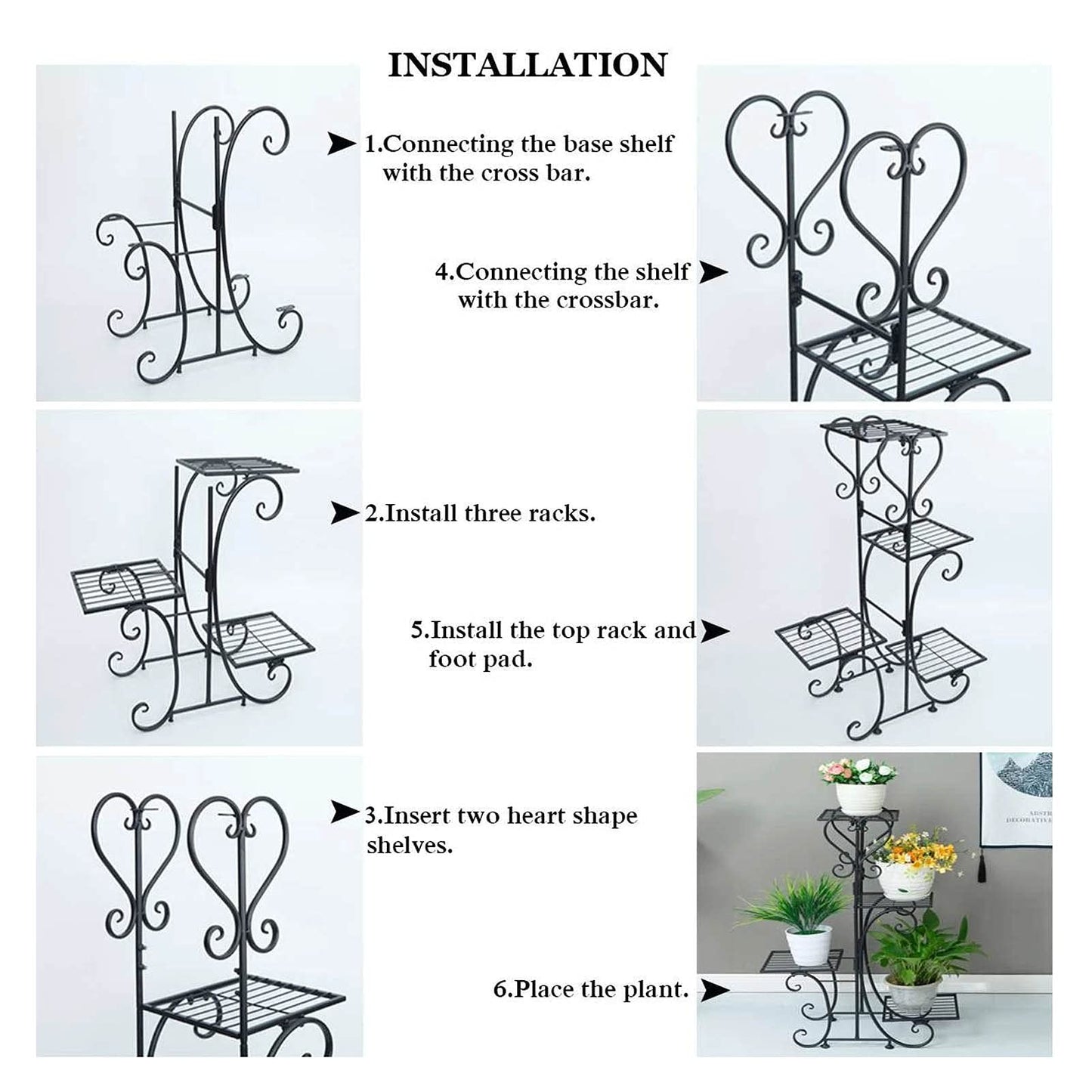 Plant Stand Plant Stand Tricycle Plant Stand Flower Pot Cart Bicycle Holder Rack for Home Garden Patio Flower Stands (Color : White)
