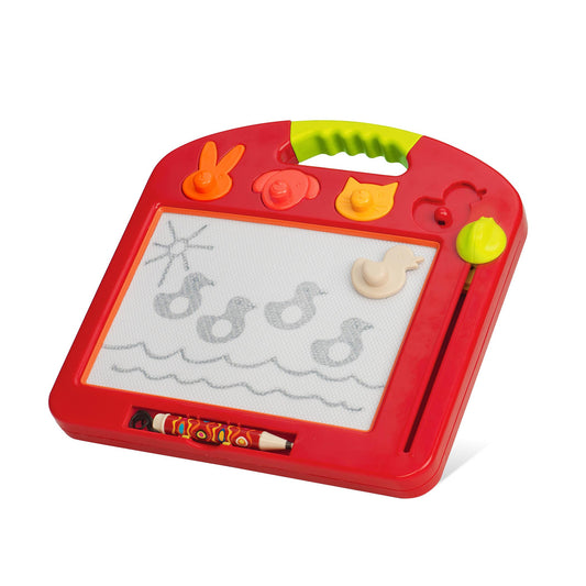 B. toys – Magnetic Drawing Board – 4 Animal Stamps – Portable Sketcher – Creative Toys for Toddlers, Kids – 18+ Months – Toulouse – LapTrec