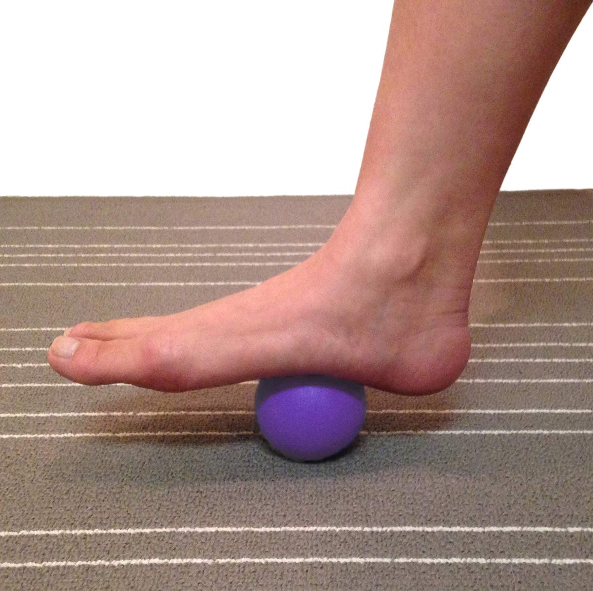 Kieba Massage Lacrosse Balls for Myofascial Release, Trigger Point Therapy, Muscle Knots, and Yoga Therapy. Set of 2 Firm Balls (Pink and Purple)
