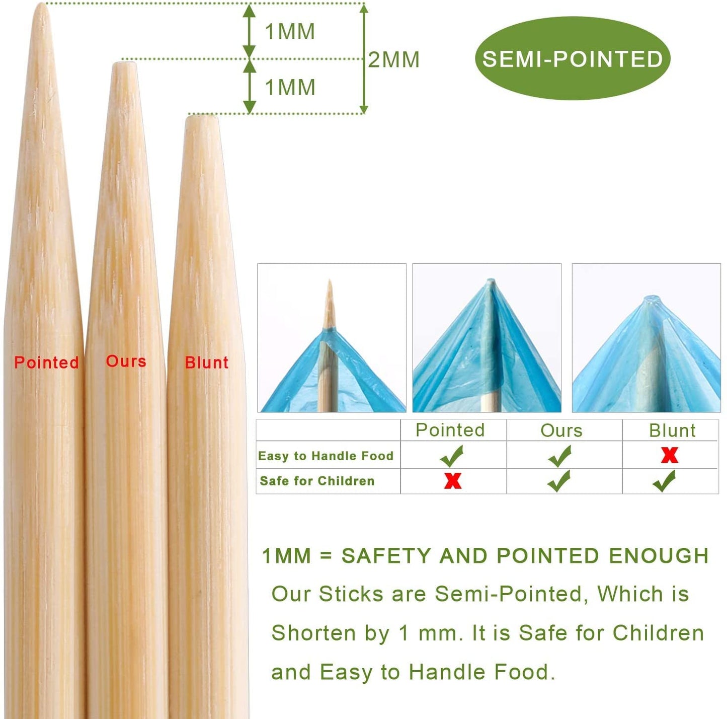 200 PCS Bamboo Marshmallow Roasting Sticks, SMores Skewers for Fire Pit, Proper Long 16 Inch Heavy Duty 4mm Thick Wooden Smores Sticks for Open Fire Pits Roaster Barbecue Hot Dog Camping Kebab Sausage