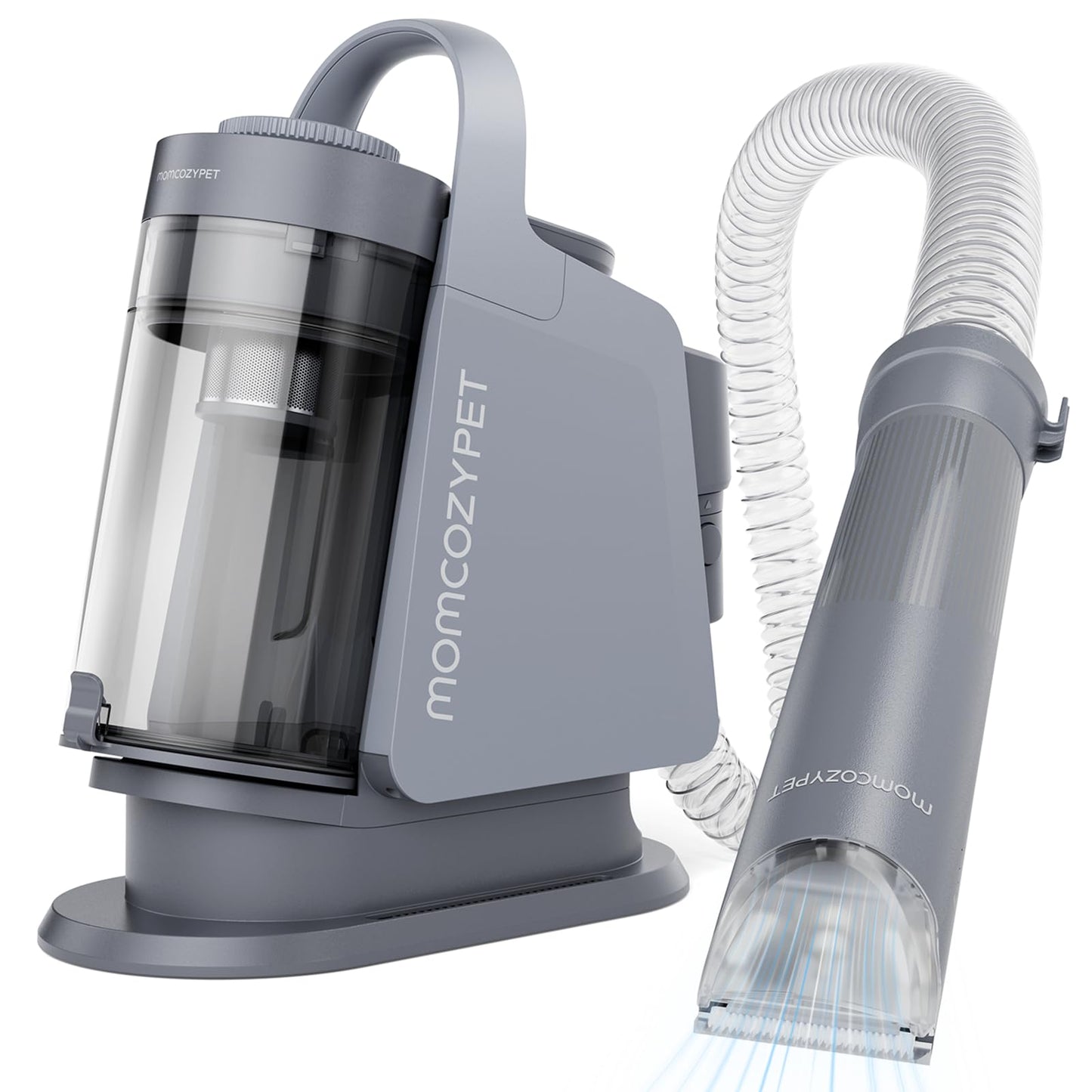 MomcozyPet Dog Grooming Kit, FurEase Dog Grooming Vacuum with Dog Clippers for Grooming, 13000Pa Powerful Dog Vacuum for Shedding Grooming with 5 Pet Grooming Tools