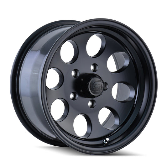 Ion Alloy Style 171 Matte Black Wheel with Machined Lip (15 x 10. inches /5 x 114 mm, -38 mm Offset)