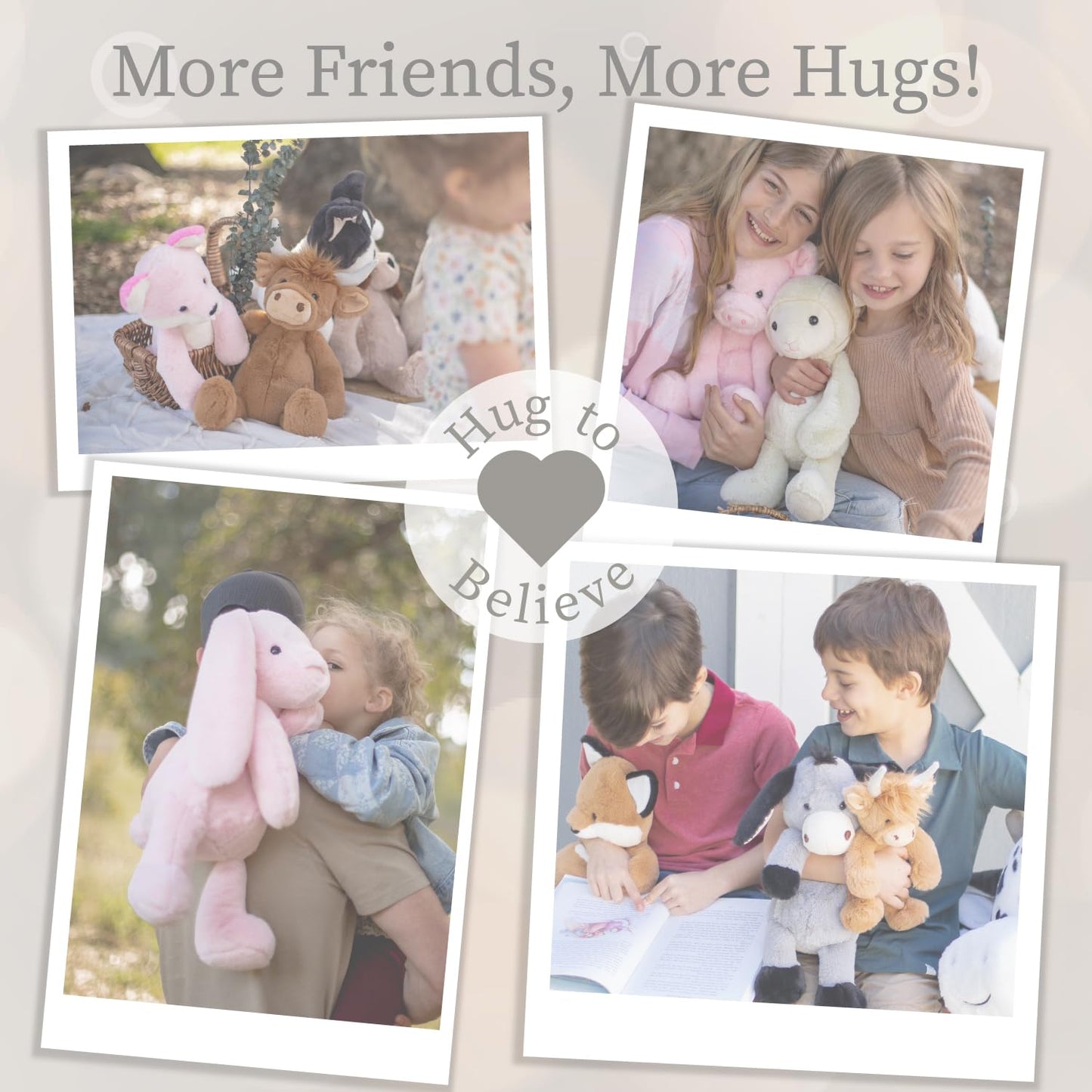 World's Softest Plush Stuffed Animal for Baby, Toddler, Kids, Adults - Adorable Toy Made from Kid-Friendly, Quality Materials - Lushee Rose BriBri Bunny 20"