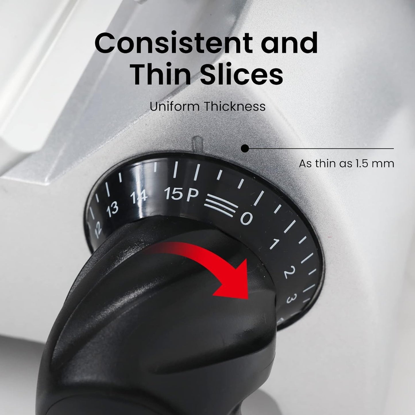 Toogood 10" Electric Commercial Meat Slicer - 1/3 HP Meat Slicer Heavy Duty with Carbon Steel Blade, Deli Food Slicers Machine for Commercial and Home Slicing Meat/Cheese/Bread, Adjustable Thickness