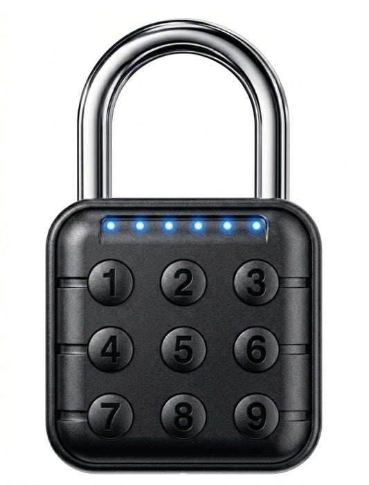 TLYITU Combination Padlock – Combination Lock with 6-Digit Code, Digital Padlock with Keyless Entry, IP67 Waterproof Zinc Alloy Lock for Locker, Gym, Travel, Outdoor, Gate (Black)