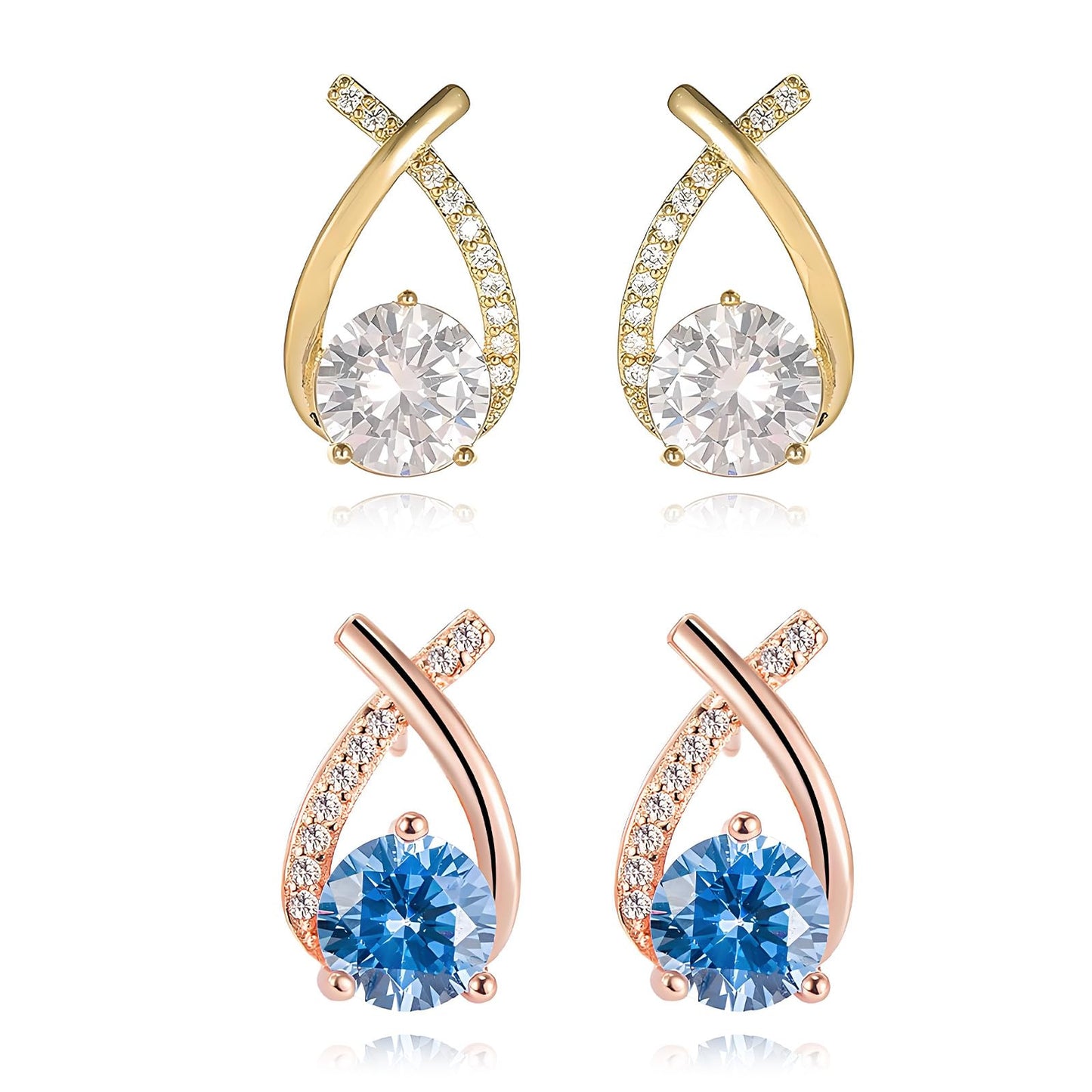 Lymphatic Earrings for Women Silver Zircon Hoop Huggie Earrings Dainty Fashion Jewelry Gifts