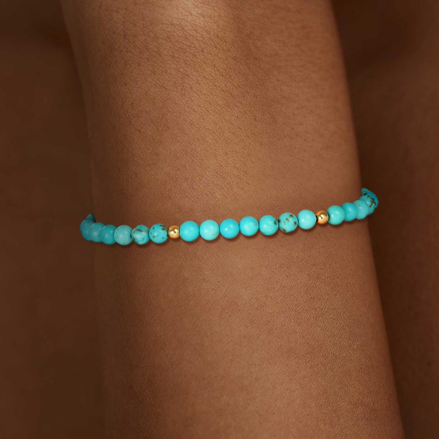 Treasure Bender Beaded Protection Bracelet for Women Men, Inspire Creatity and Alleviate Pain, Natural Crystals and Healing Stones Stretch Bracelet Jewelry Gifts for Women Men (Turquoise)
