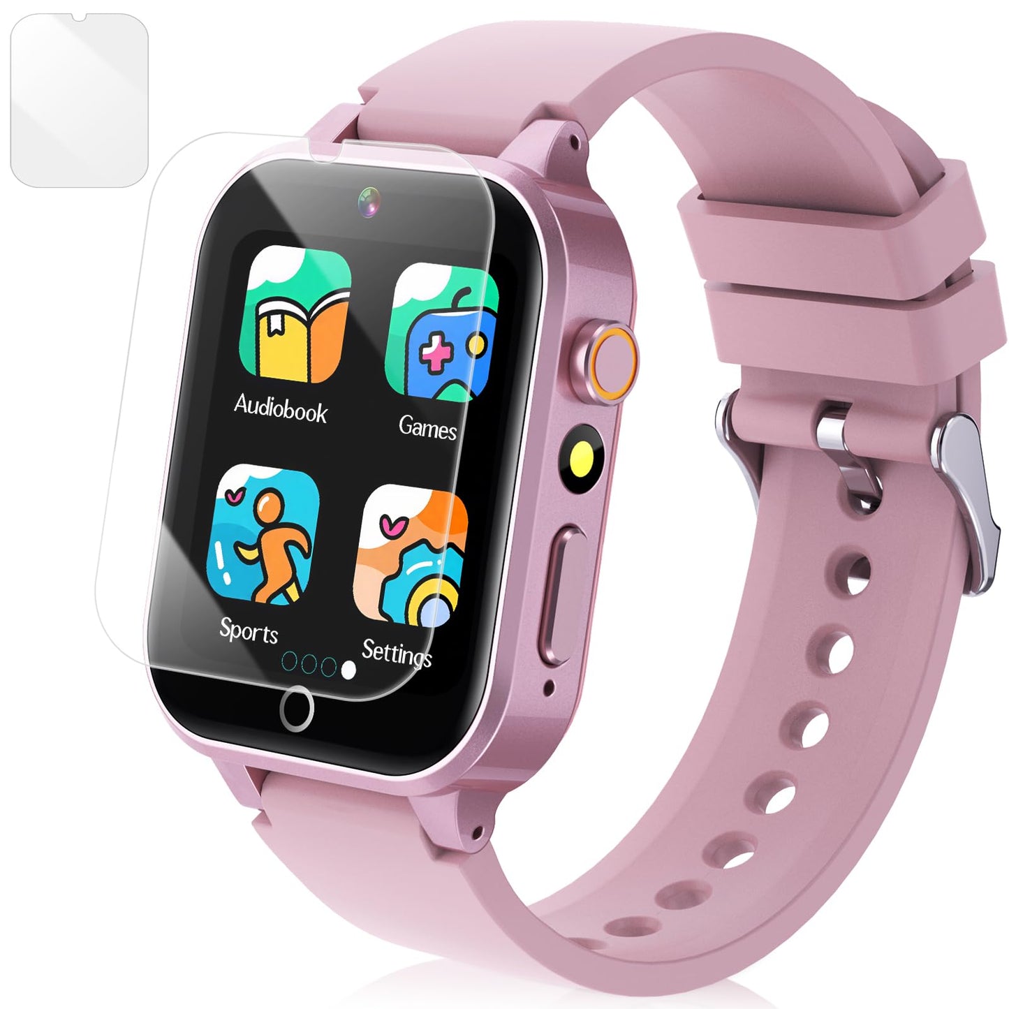 Bakoor Smart Watch with Games, Kids Watch Gift for Girls Age 5-12, 1.54'' HD Touch Screen Watches with Video Camera Music Player Pedometer, Toys Birthday for Boys Ages 4 5 6 7 8