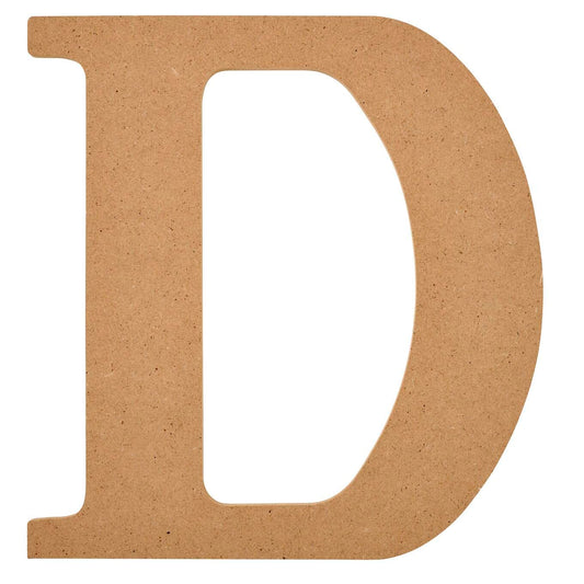Plaid Unfinished Wood Letter, 8" Wooden Surface Perfect for DIY Arts and Crafts Projects, 63583