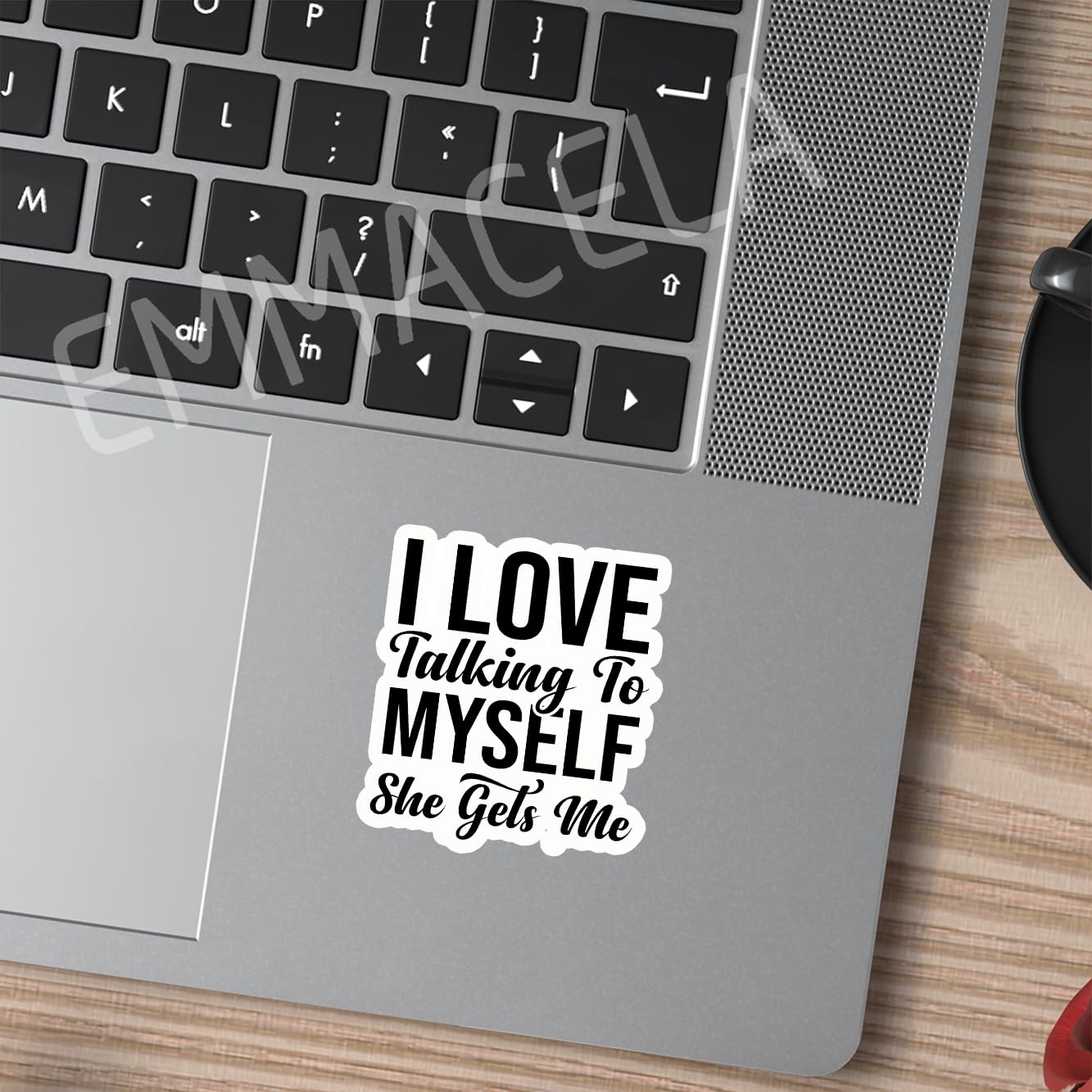 (3PCS) I Love Talking to Myself She Gets Me Sticker, Funny Sarcastic Stickers - Waterproof Vinyl Decal for Laptop, Tumbler, Water Bottle, Scrapbook, Gift for Women, Introvert 3" x 2.7 "
