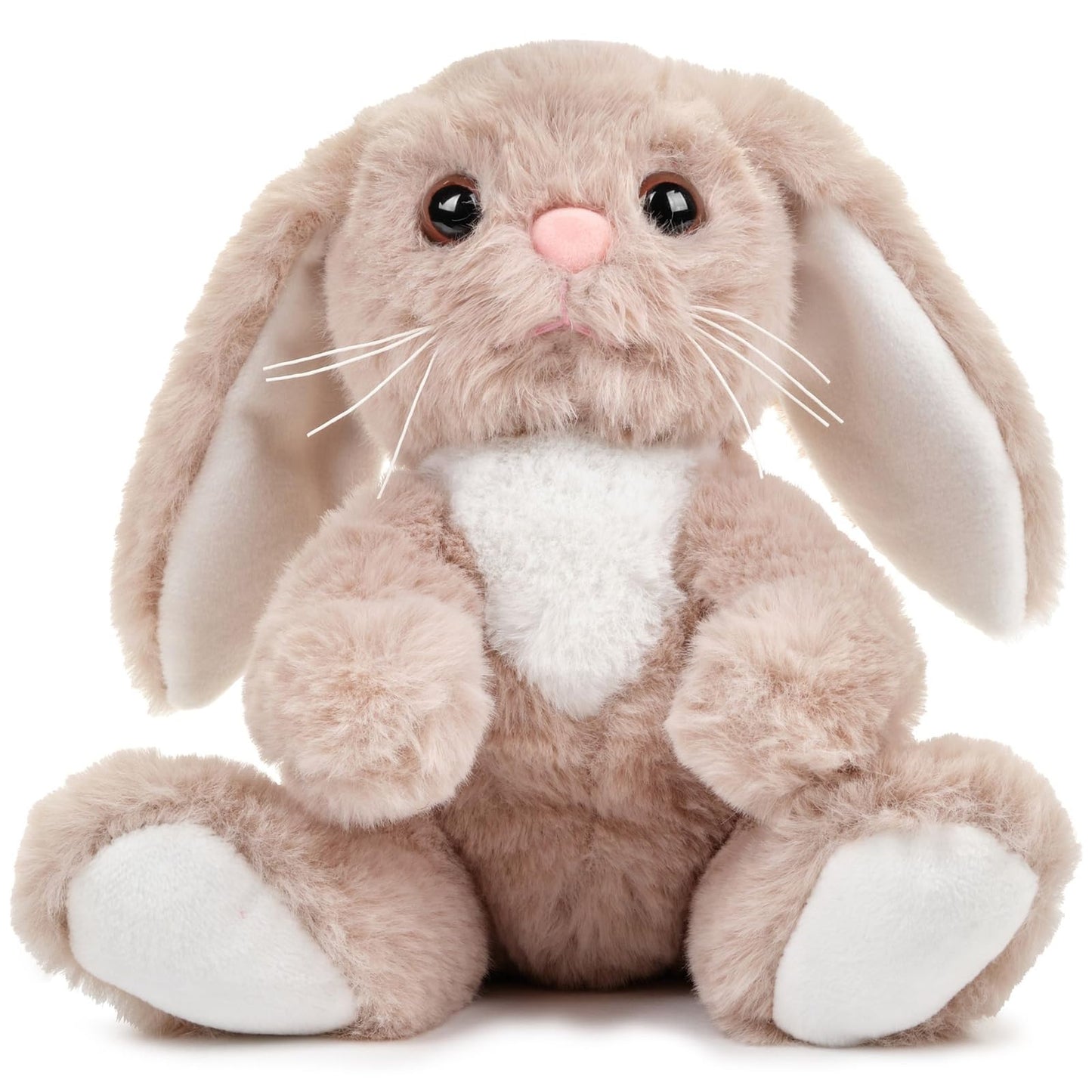 Bearington Boomer Easter Bunny Stuffed Animal - 10.5" Premium Soft Plush Easter Stuffed Animals for Everyday Cuddles and Playtime - Adorable Bunny Rabbit Plush Gift for Babies, Toddlers, and Kids