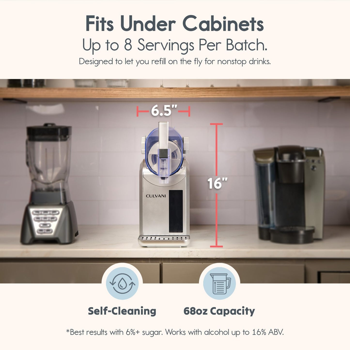 Chillux Frozen Drink Maker for Home Bar | Digital Display Slushie Machine, Margarita & Cocktail Slush Maker | Quiet Operation, Easy Clean, 6 Preset Modes, 4-Hour Cooling for Parties & Family Fun