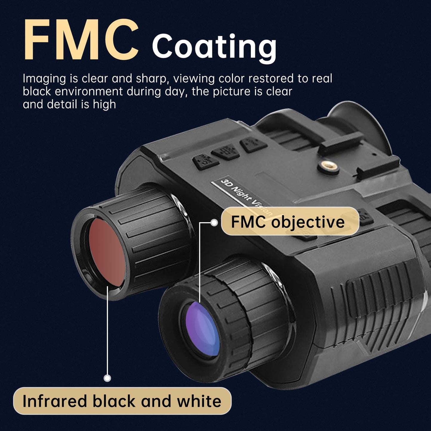Night Vision Goggles，Qpingan 4K HD Infrared Tactical Night Vision Binoculars for Adults with Head Mounted Dual 1.4" Screen 8X Digital Zoom 3000mAh Battery 32G Card for Hunting Essentials Camping Gear
