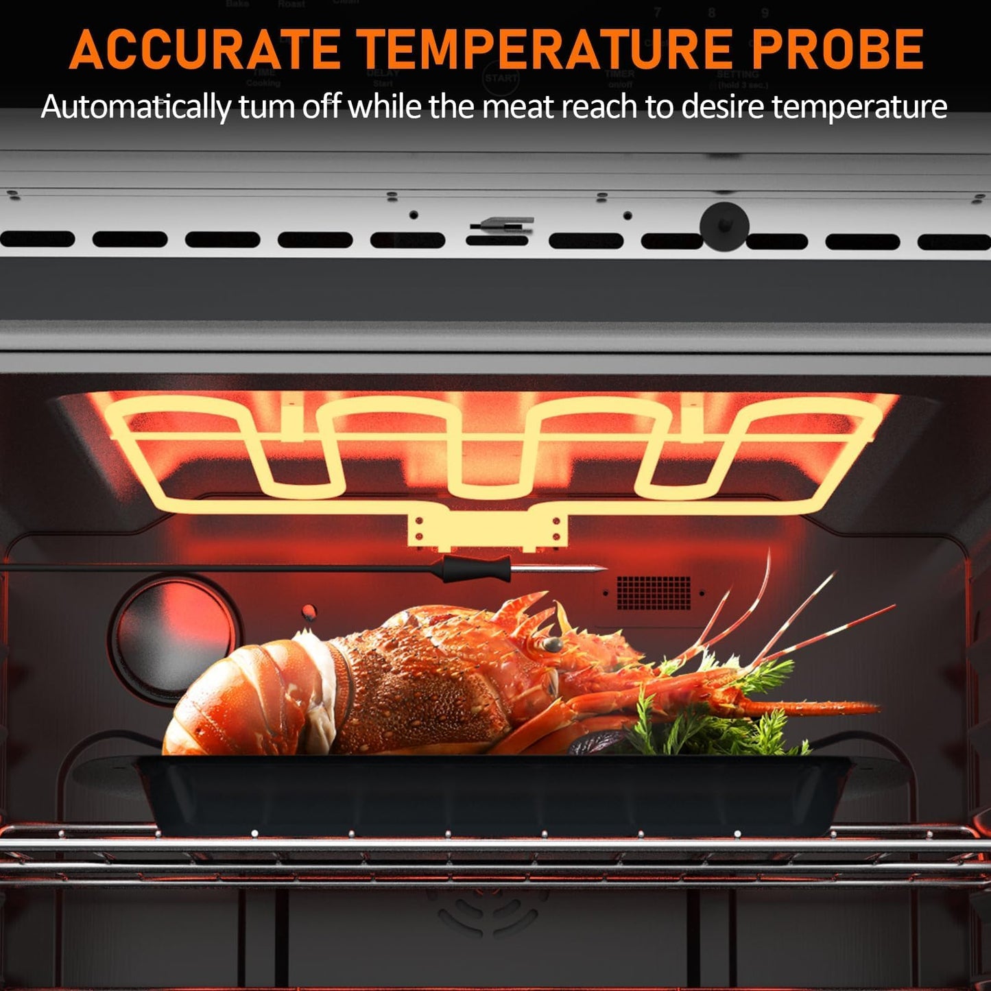 30" Electric Single Wall Oven, 4.8 cu. Ft. Capacity AirFry True Convection, Self Cleaning, Stainless Steel Freestanding Electric Range Oven with Front Control, Silver