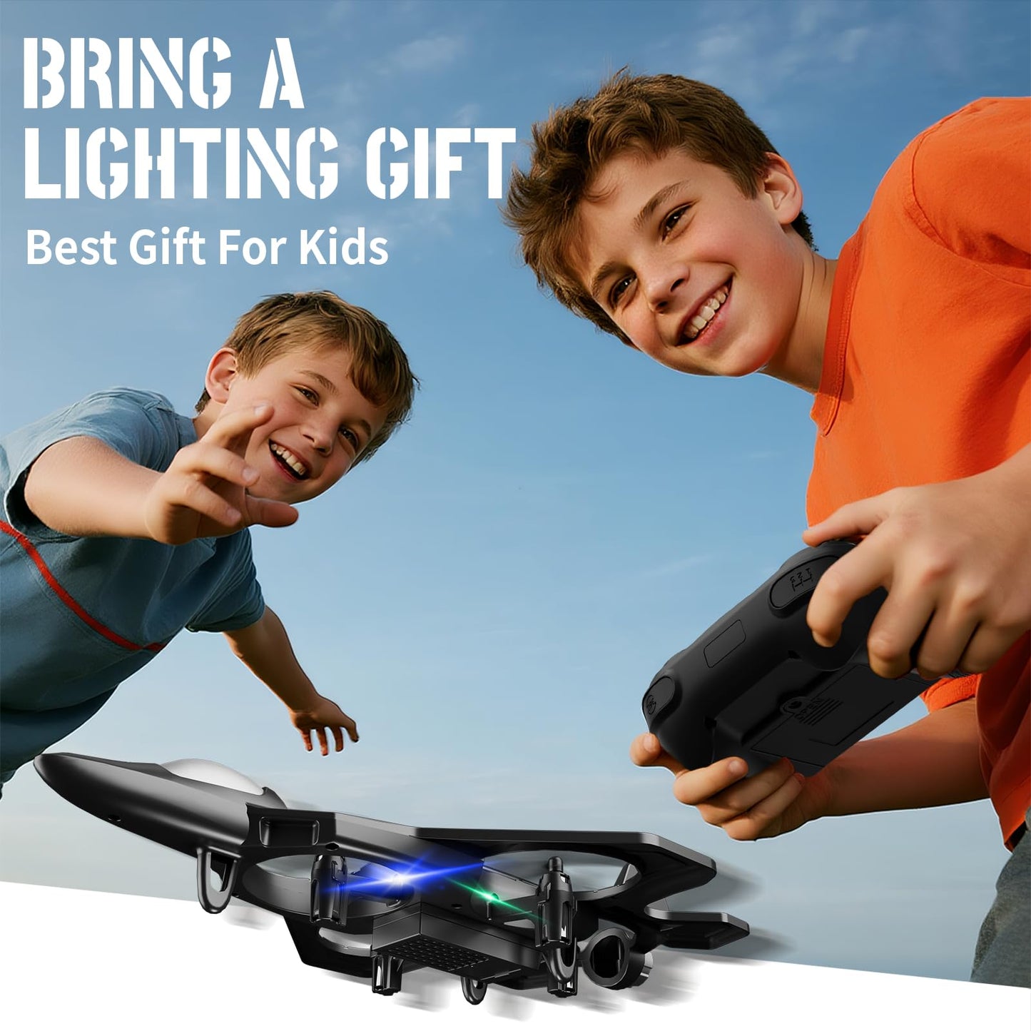 Tubokoro RC Planes for Kids Adults, Foam Remote Control Airplane Jet Helicopter Drone Toys for Kids Adults 8-12 12-16, Remote Control Plane Airplane Toys with Led Lights, 360° Flip Stunt Rotation